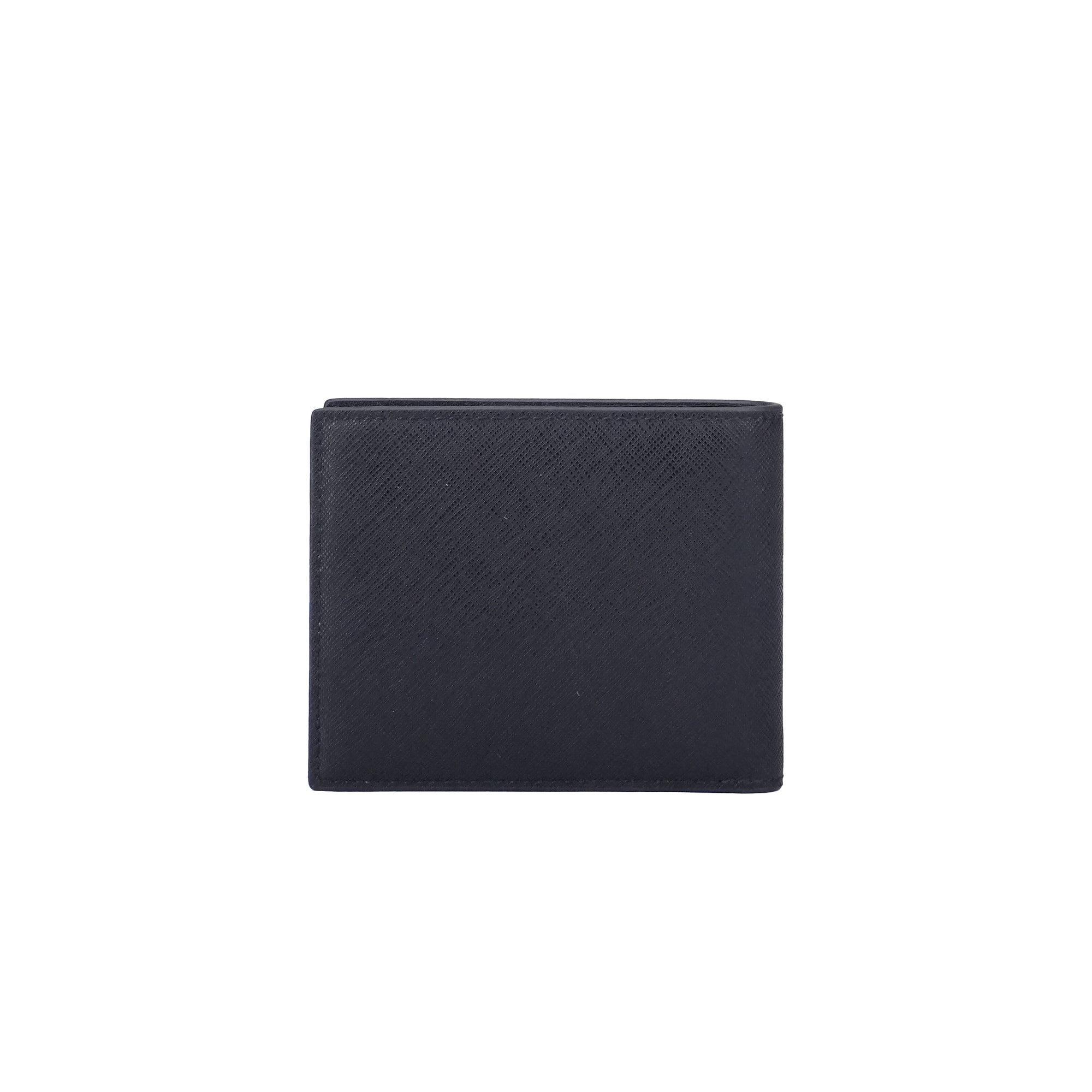 Bally Bevye White Stripe Leather Wallet