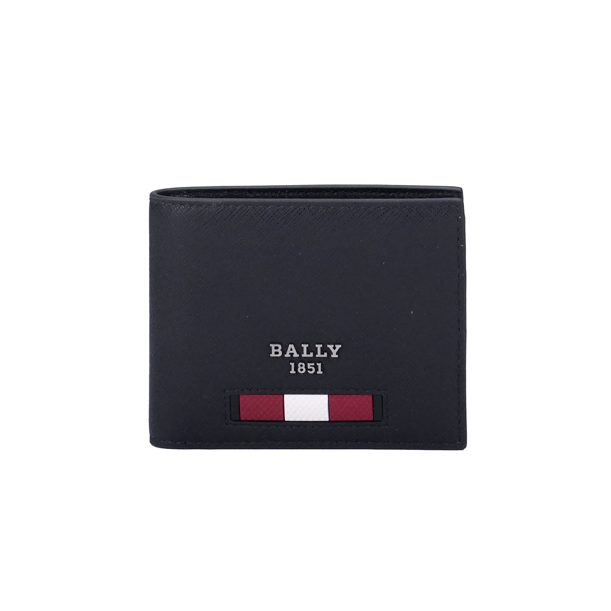 Bally Bevye Red Stripe Leather Wallet