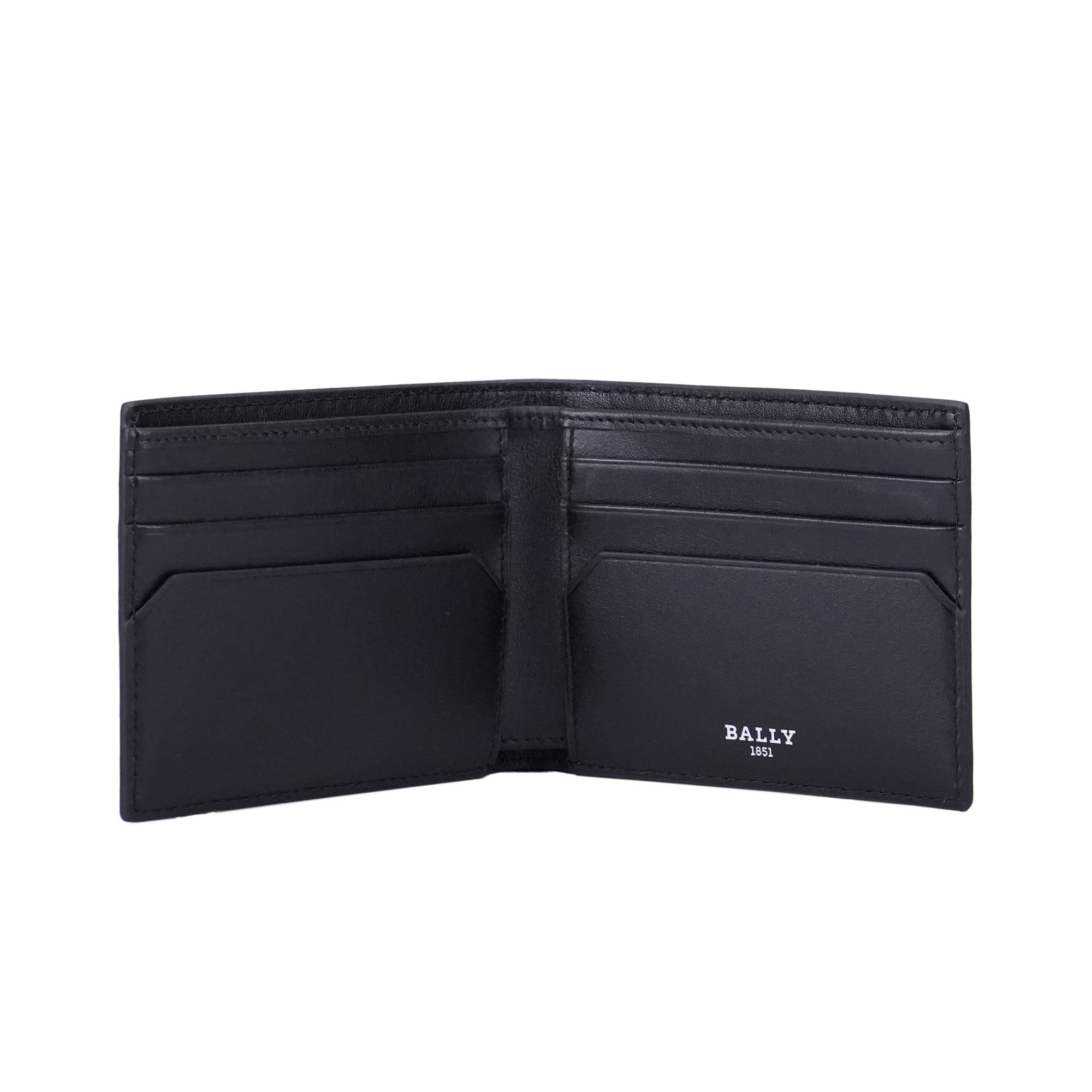 Bally Bevye Red Stripe Leather Wallet