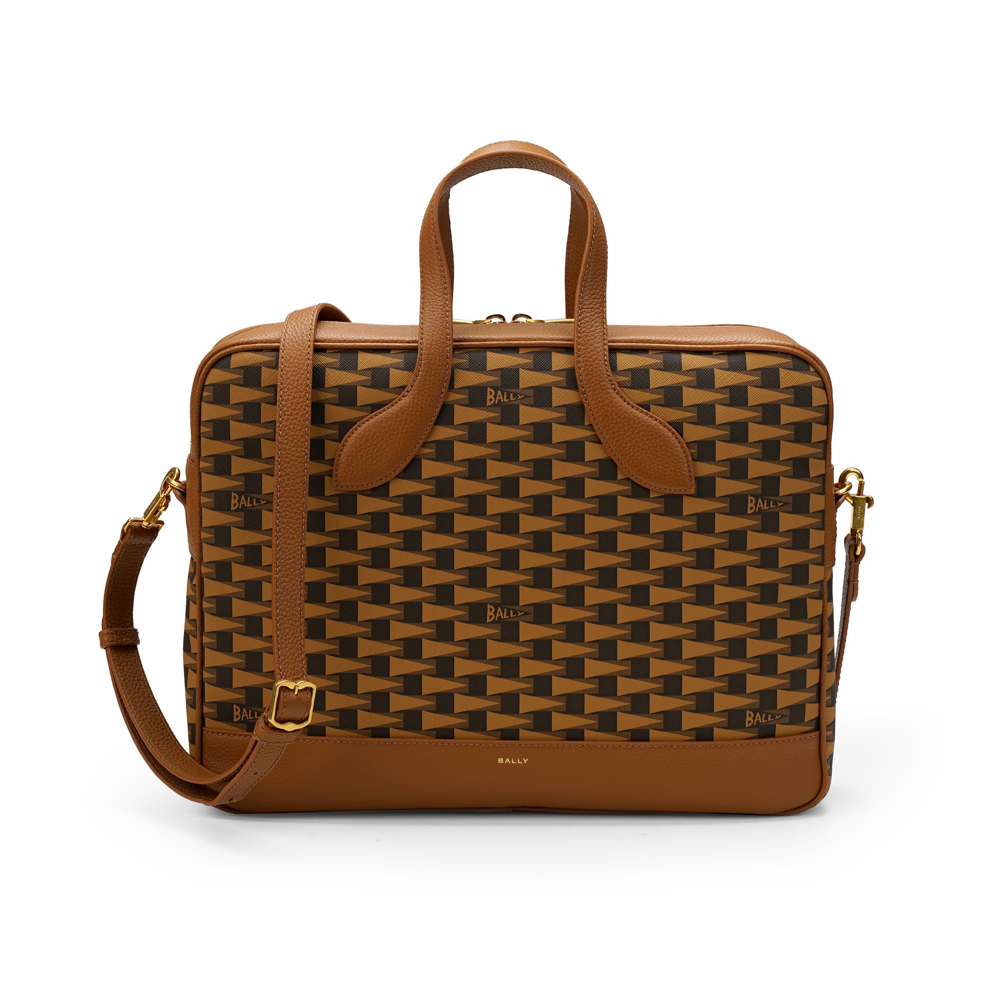 Bally Pennant Leather Briefcase
