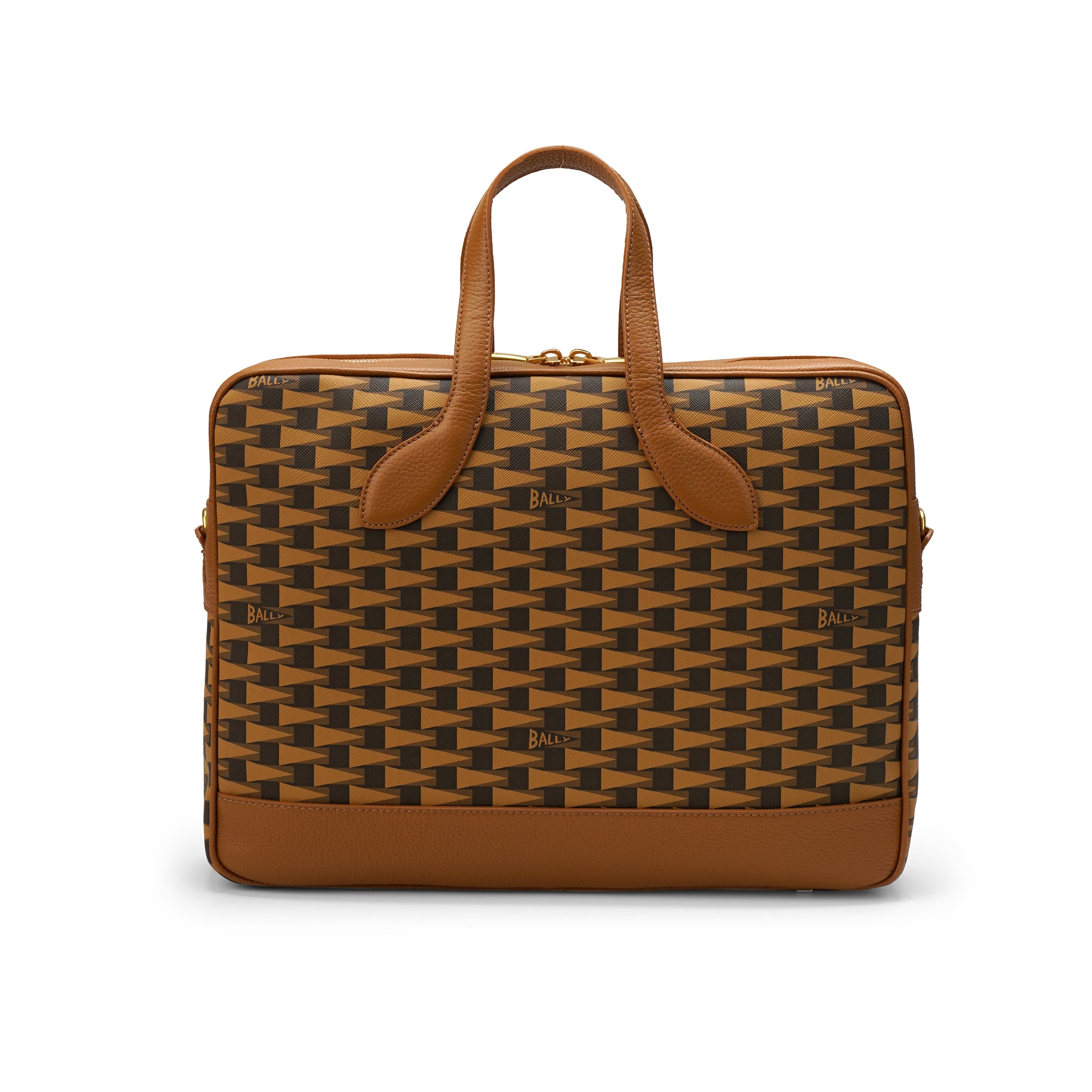 Bally Pennant Leather Briefcase