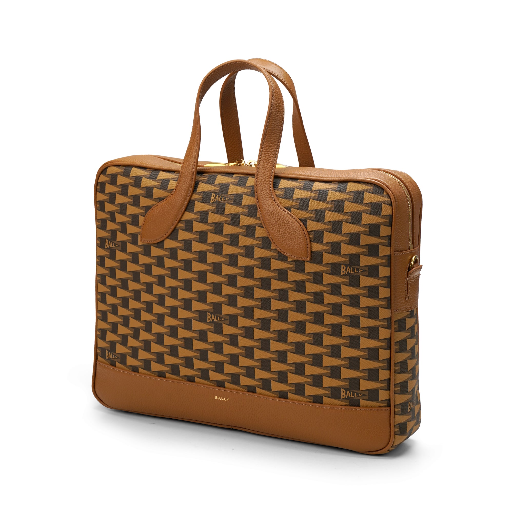Bally Pennant Leather Briefcase