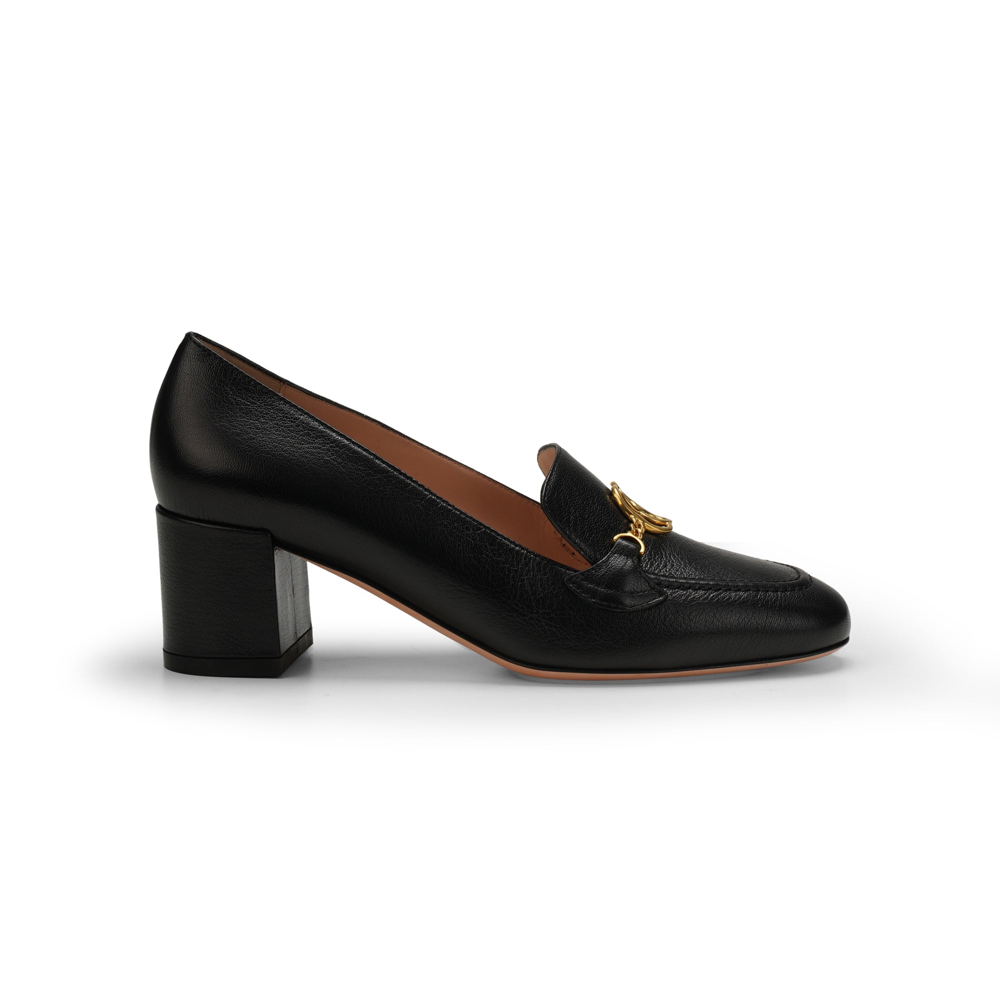 Bally Obrien Emblem Leather Wedges Pumps