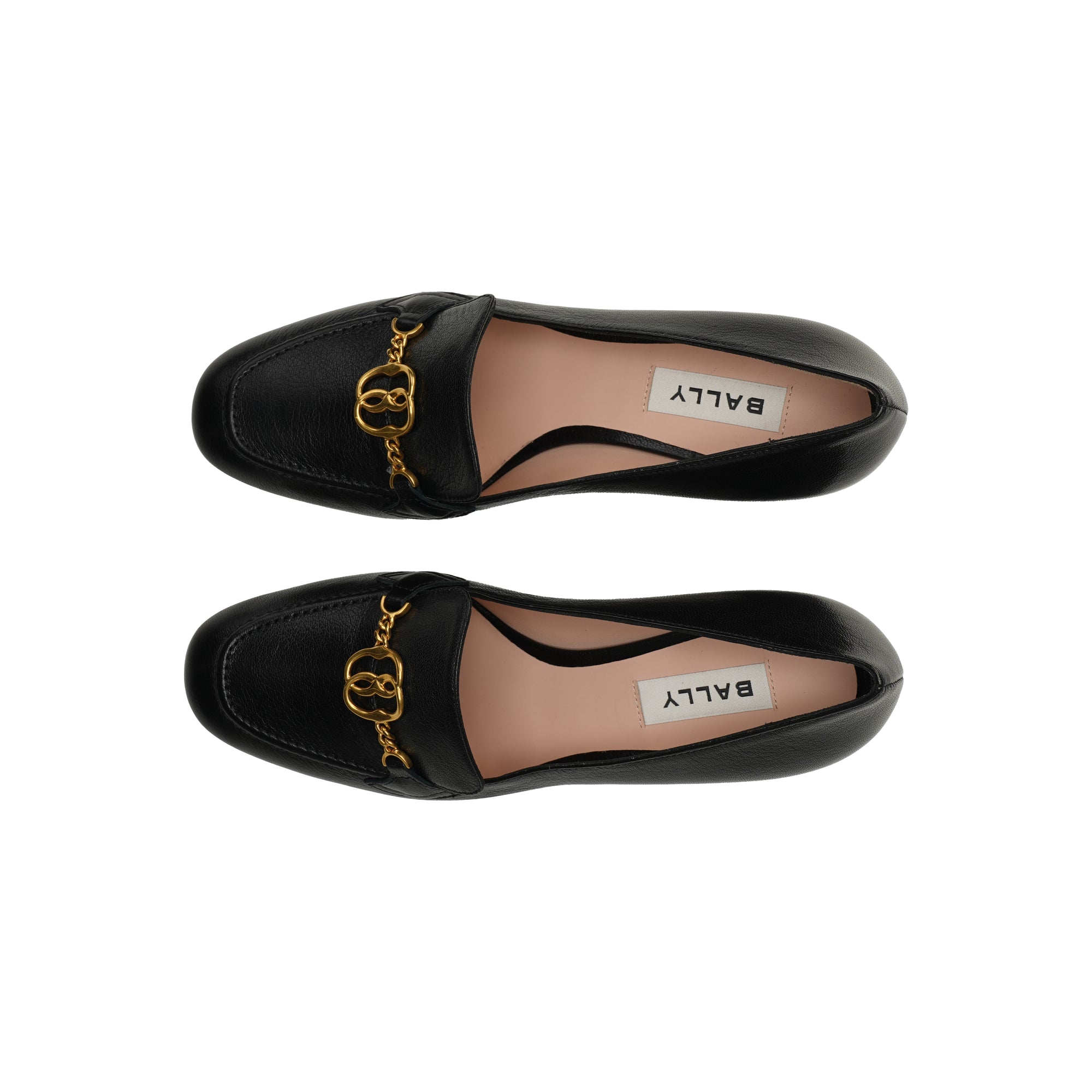 Bally Obrien Emblem Leather Wedges Pumps
