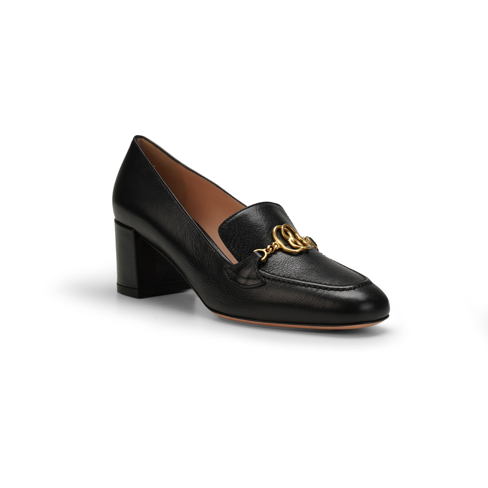 Bally Obrien Emblem Leather Wedges Pumps