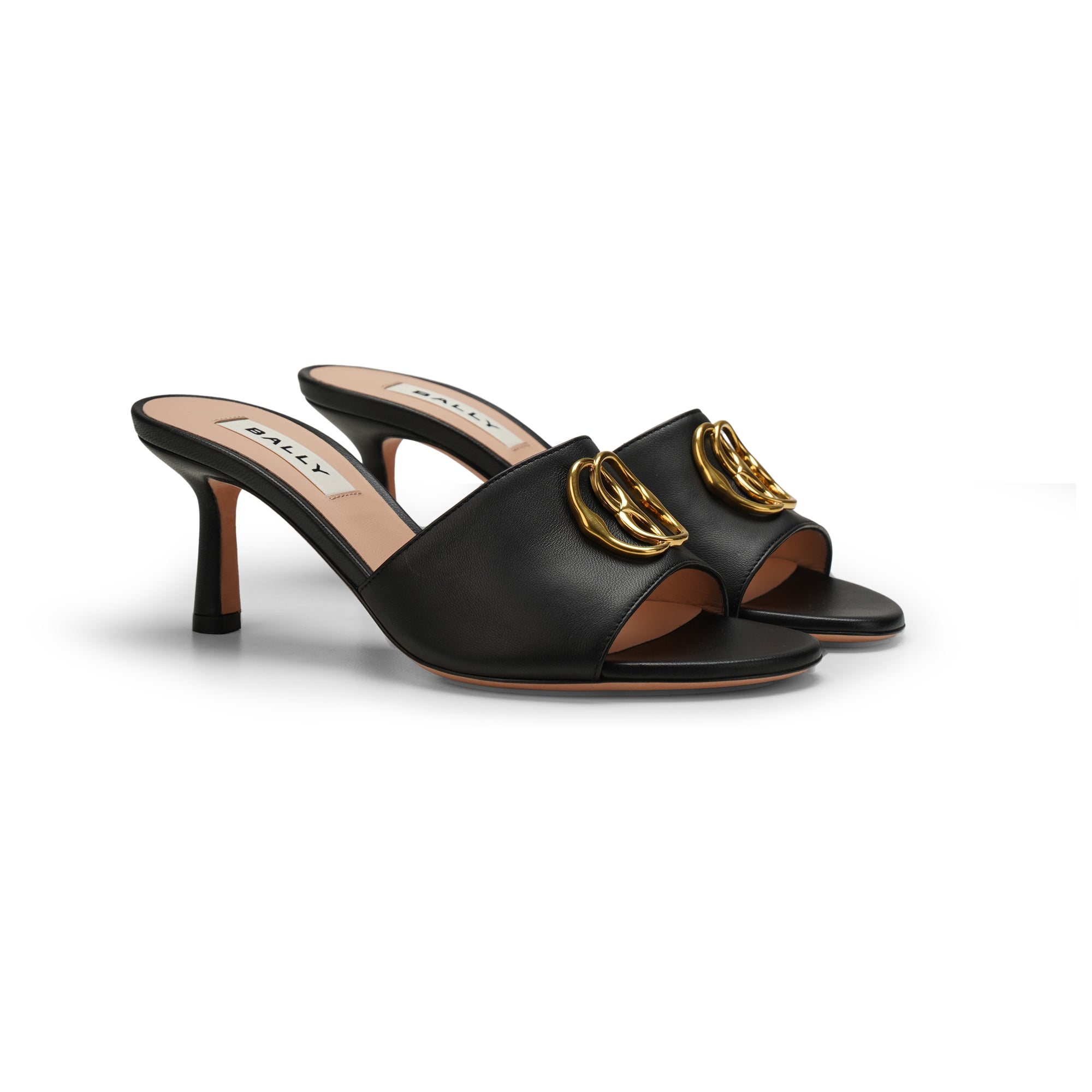 Bally Emblem Geha Leather Sandals