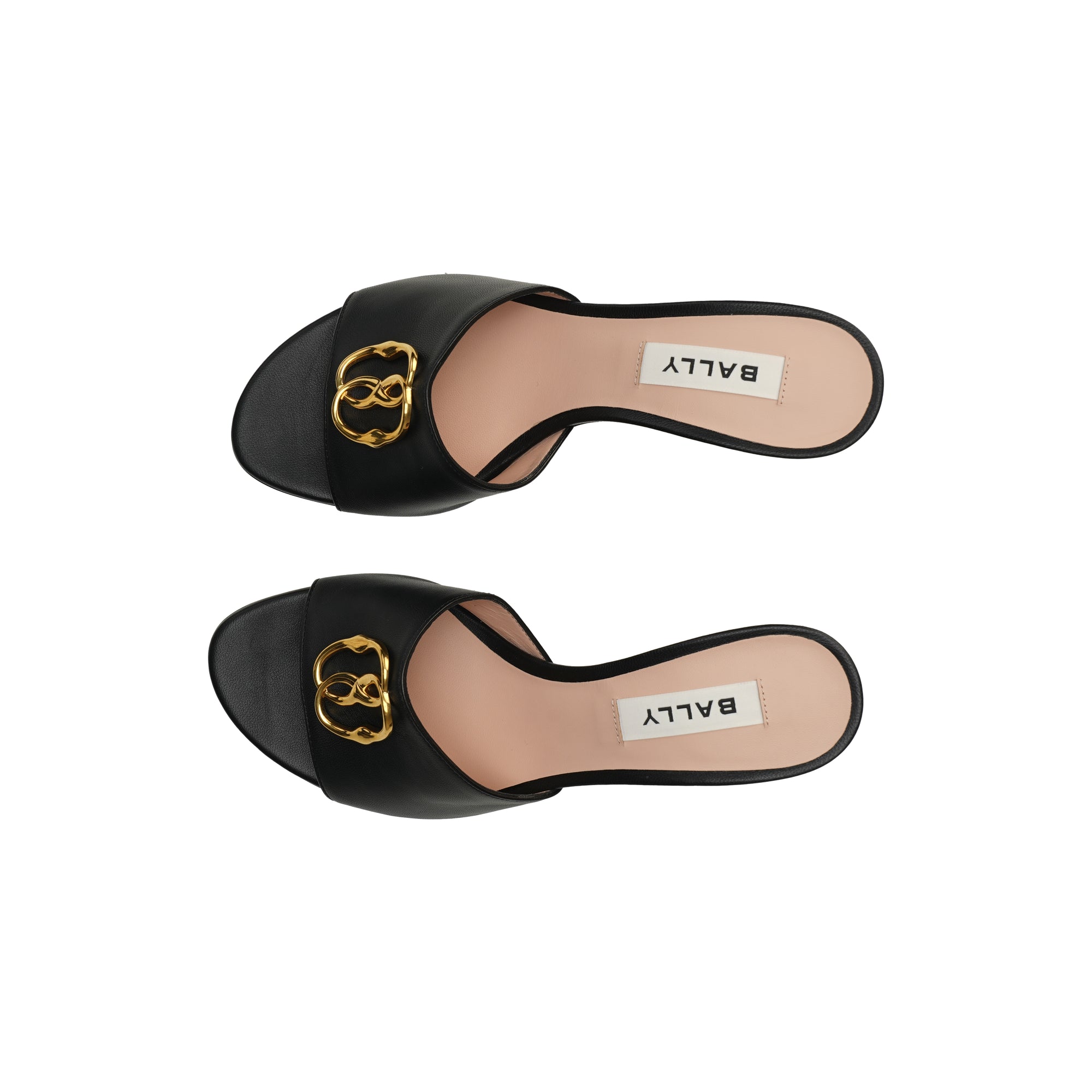 Bally Emblem Geha Leather Sandals