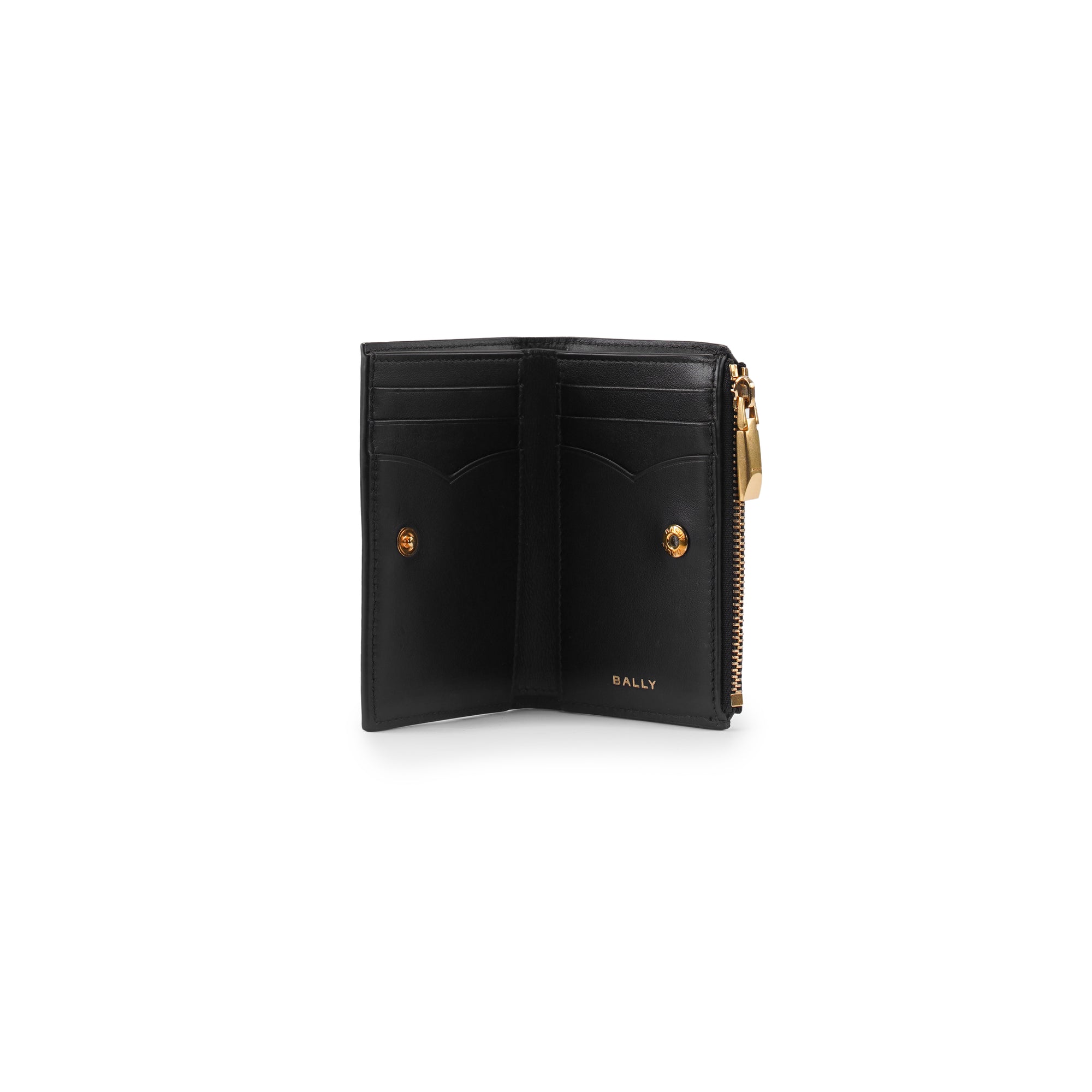 Bally Emblem Compact Leather Wallet