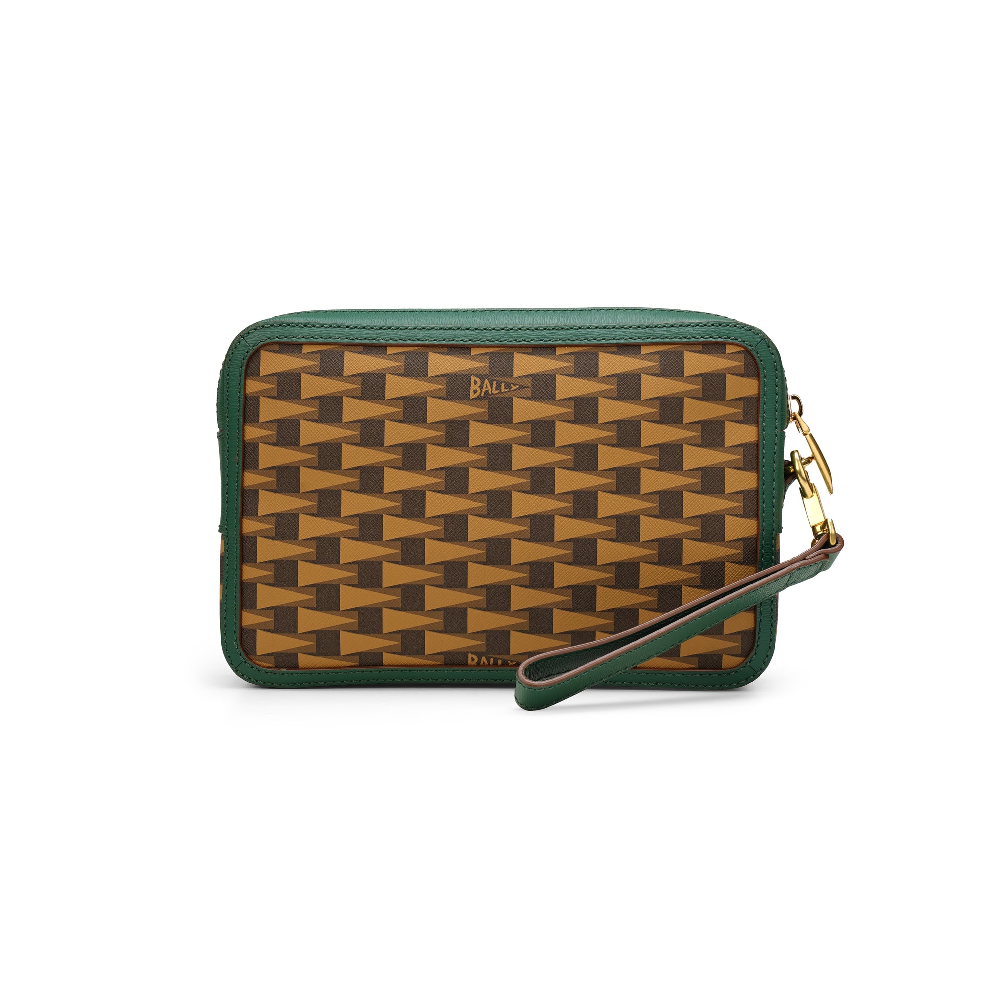 Bally Pennant Pochett Clutch Leather Bag