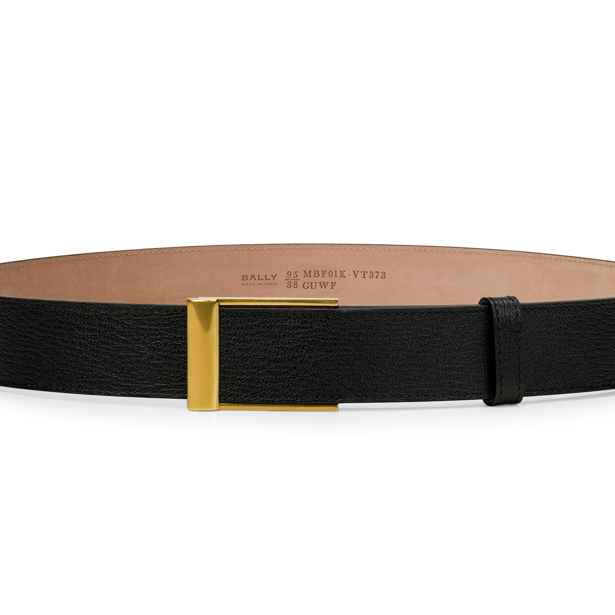 Bally Outline 35mm Grained Leather Belt