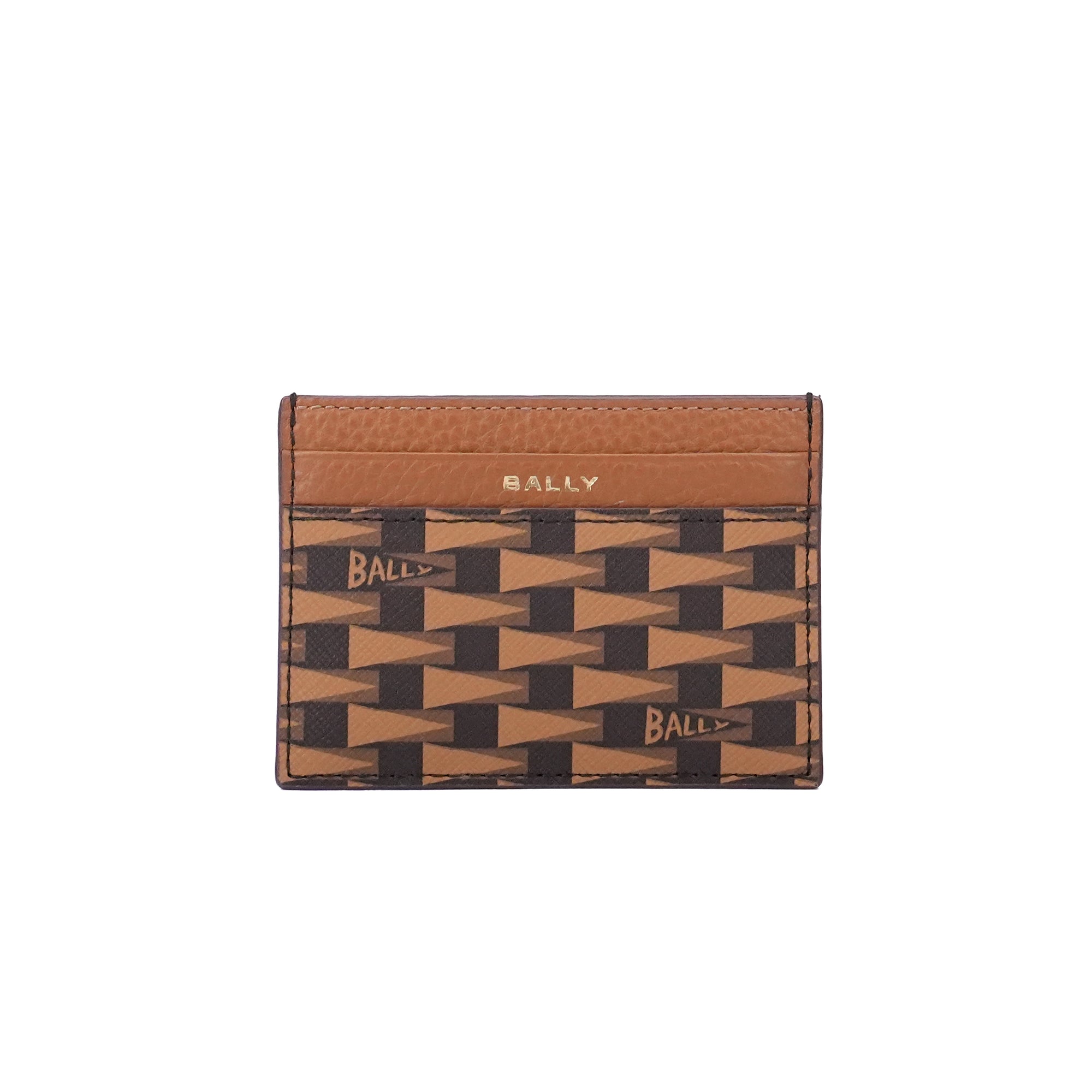 Bally Pennant Leather Card Case