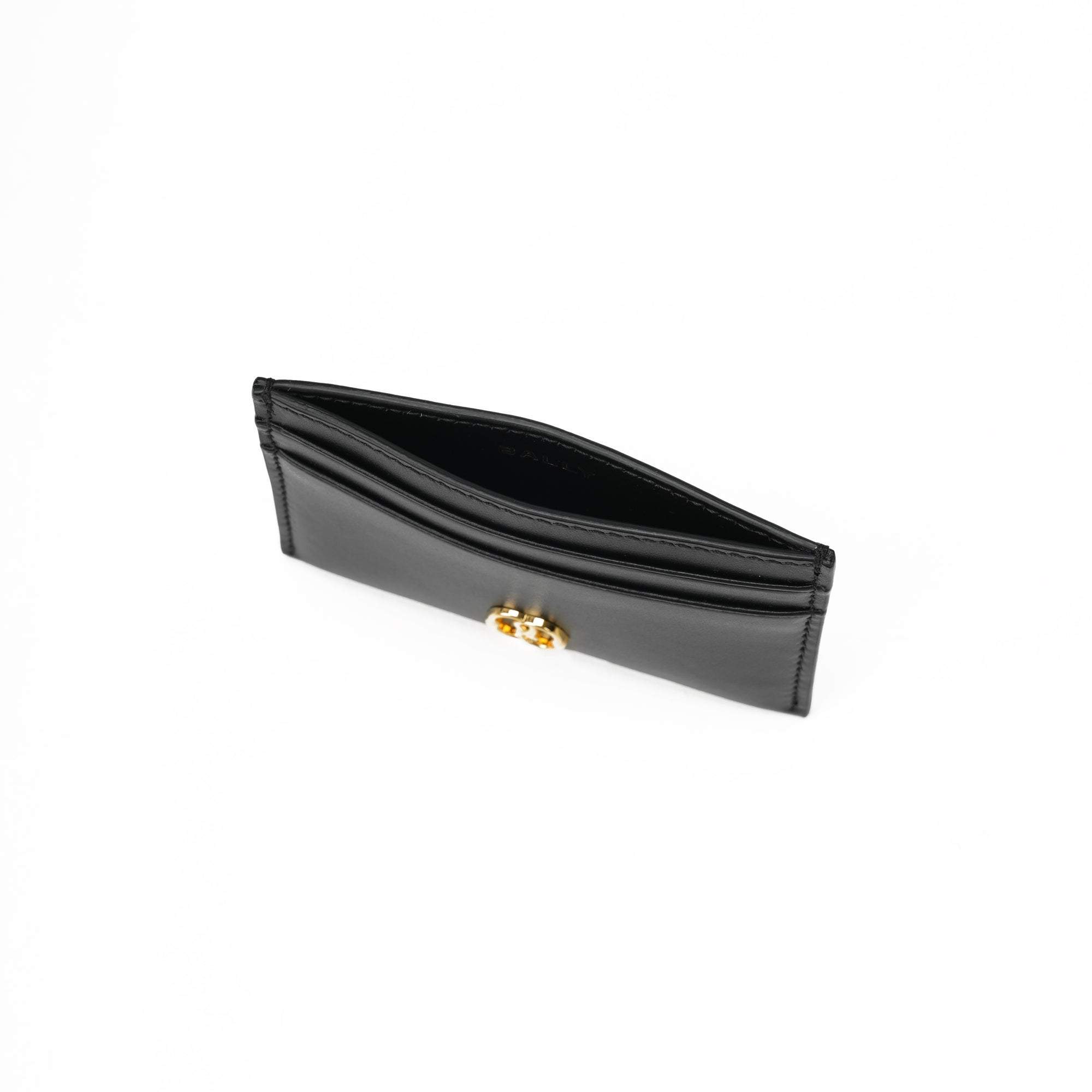 Bally Emblem Leather Card Holder