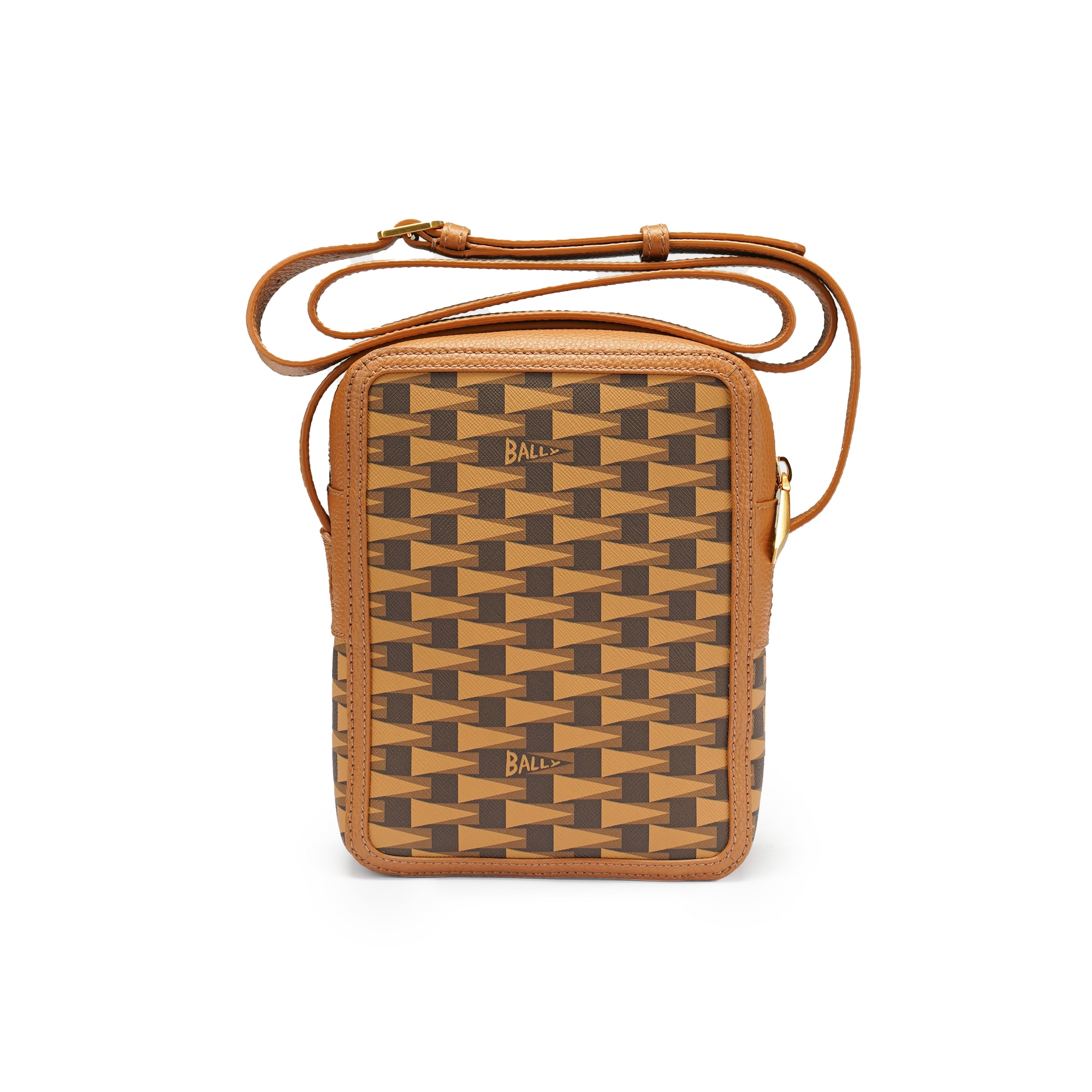 Bally Cross Leather Sling Bag
