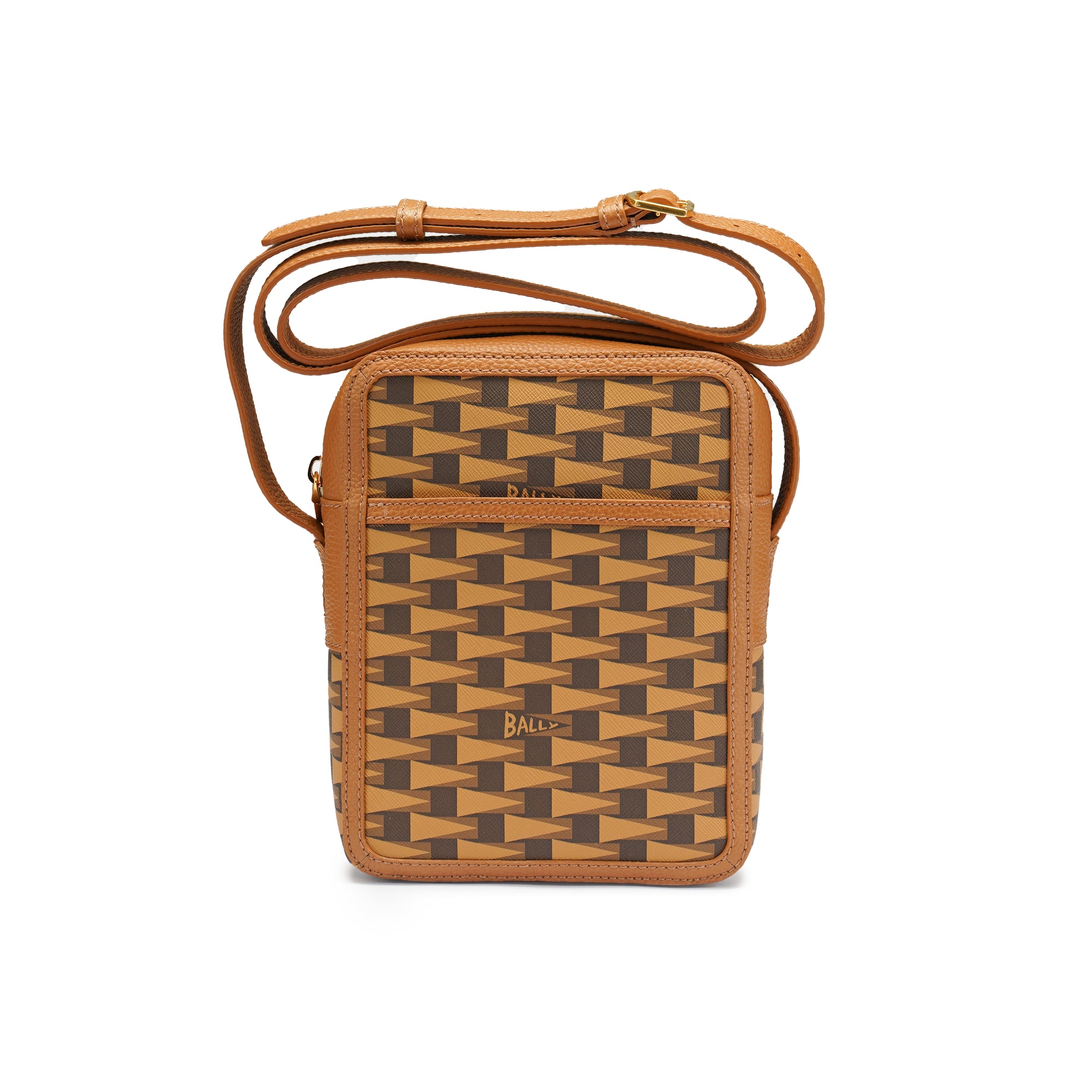 Bally Cross Leather Sling Bag