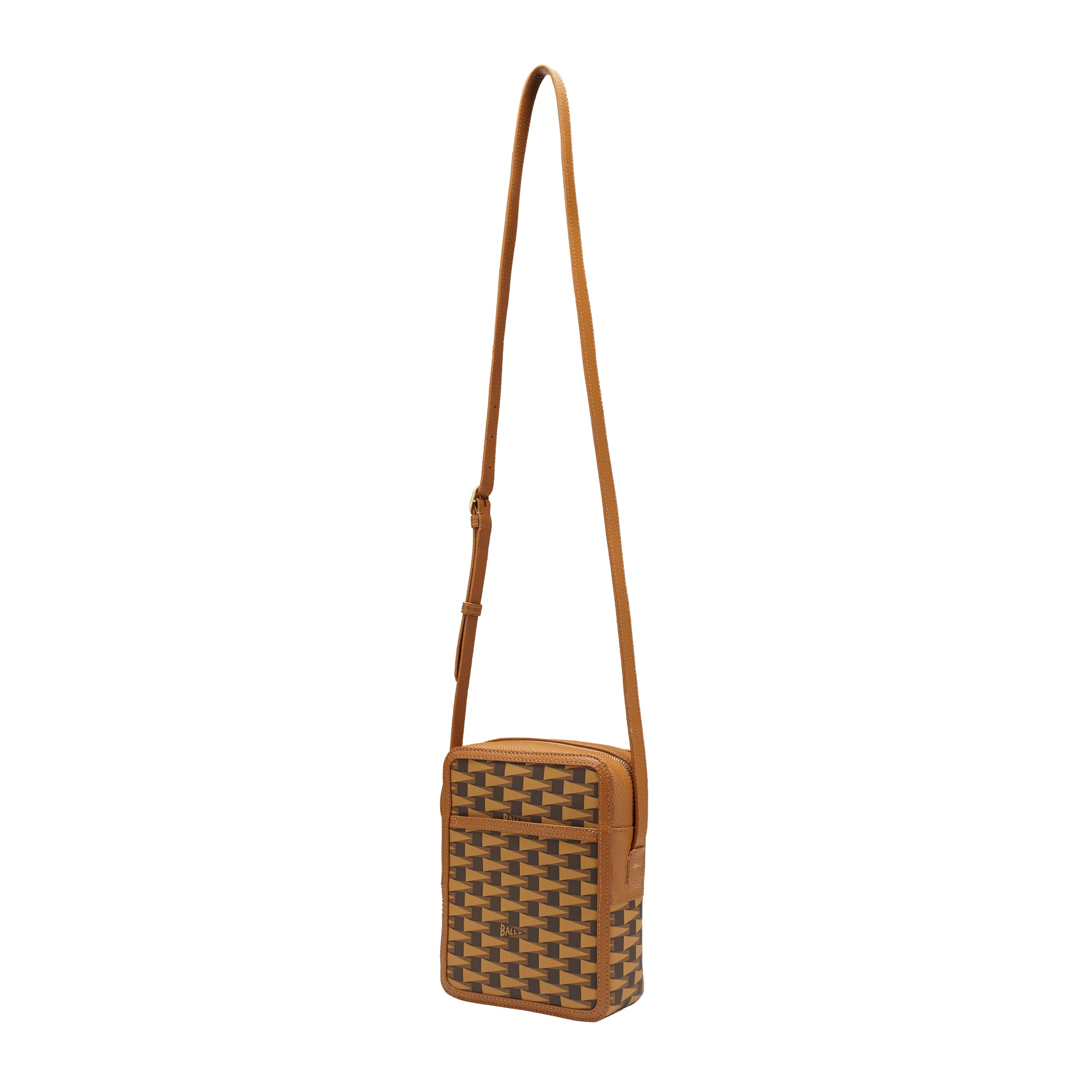 Bally Cross Leather Sling Bag