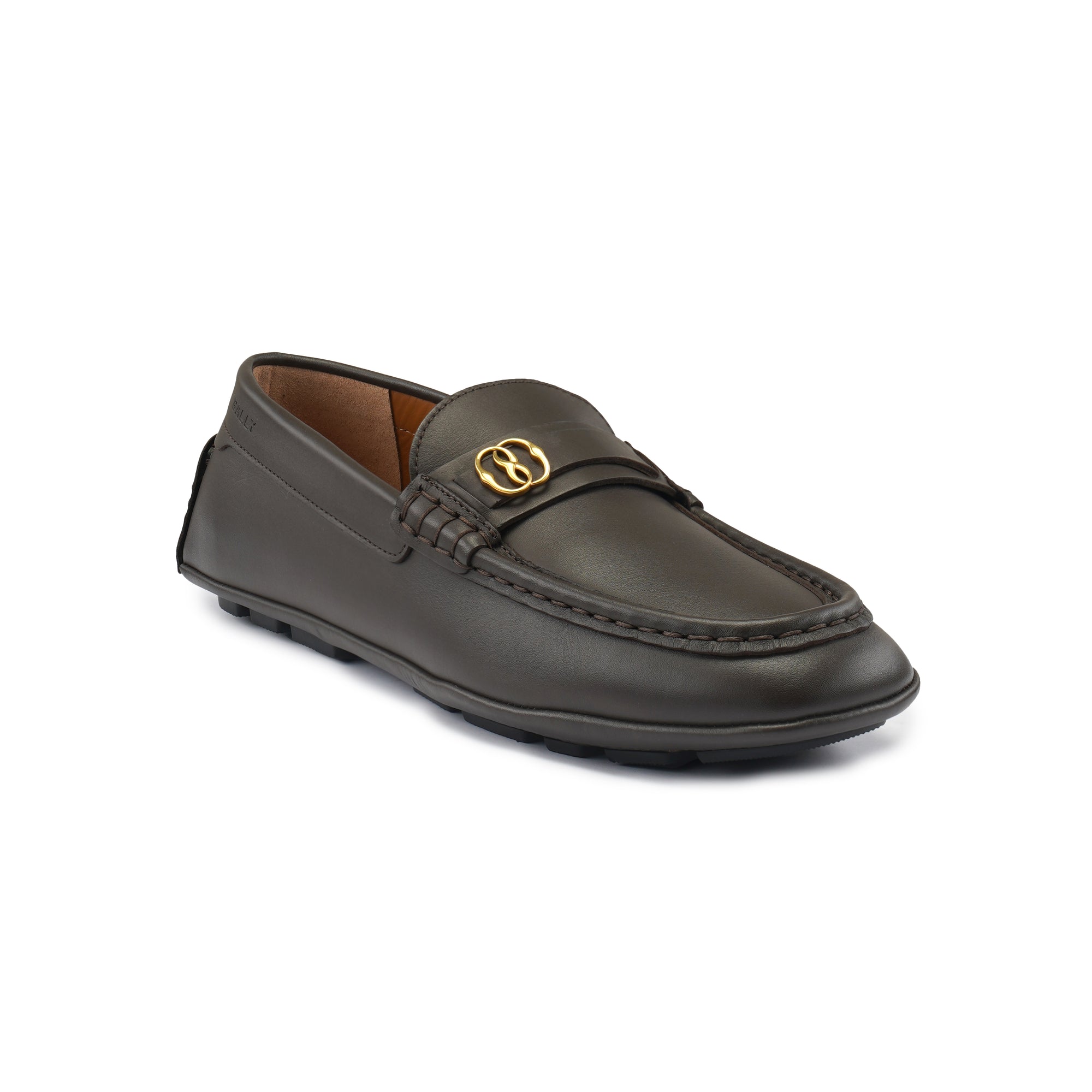 Bally Keeper Croc Leather Loafers