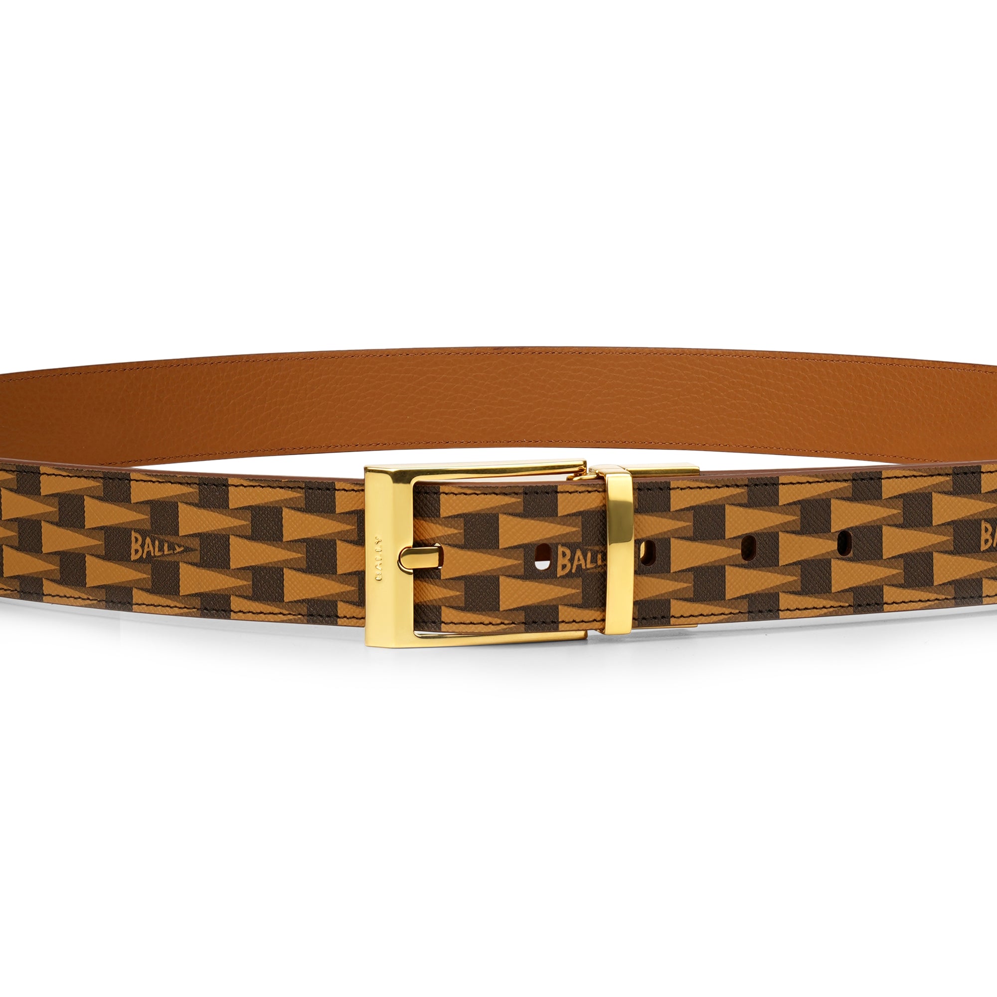 Bally Shiffie 35mm Monogram Leather Belt