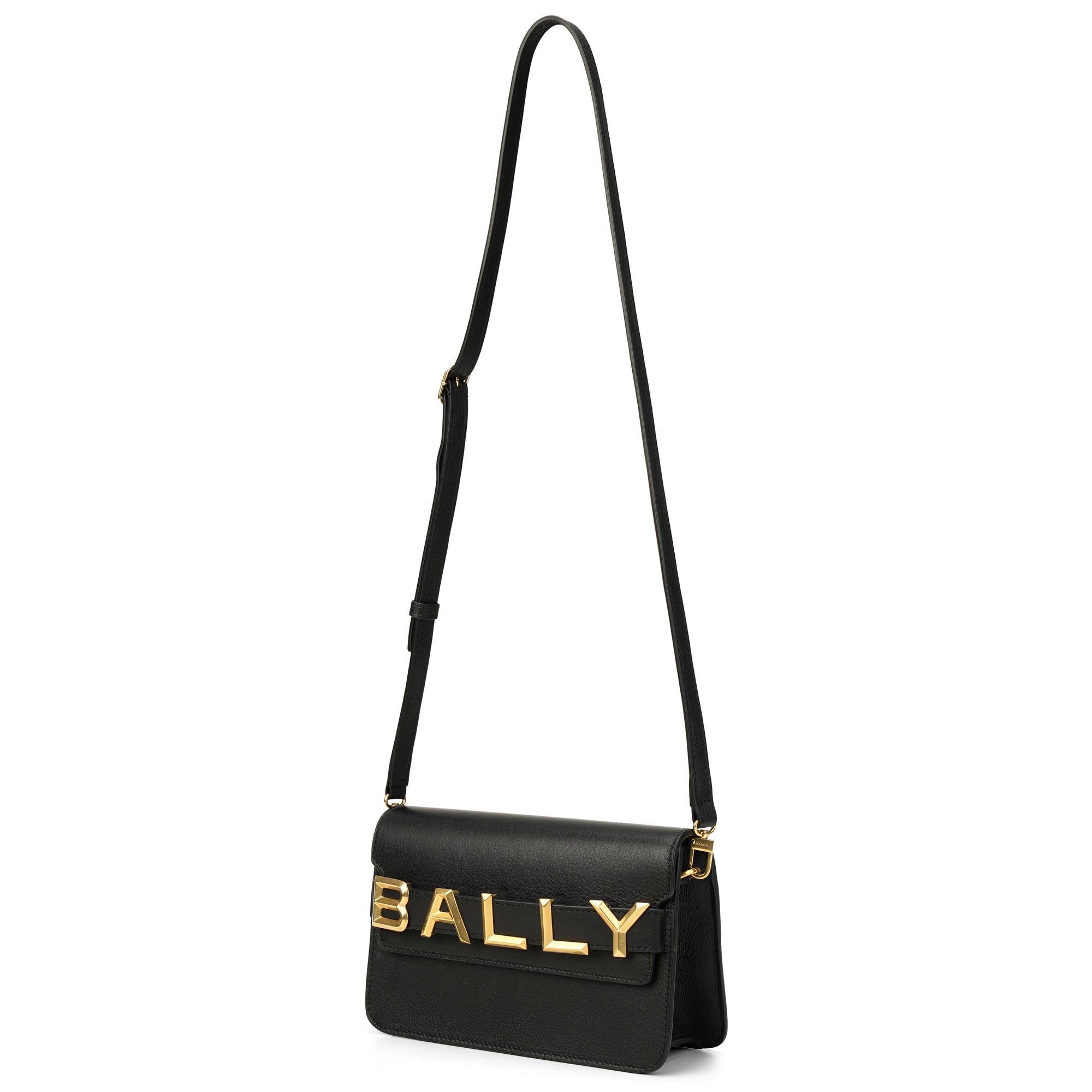 Bally Logo Crossbody Leather Sling Bag