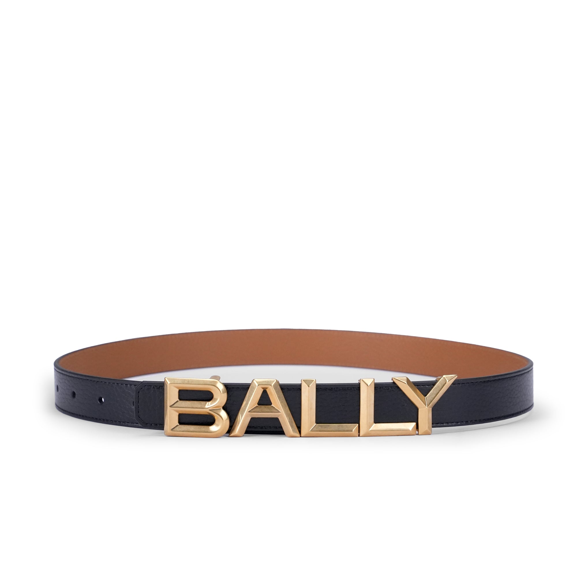 Bally Bold Women 25mm Reversible Grained Leather Belt