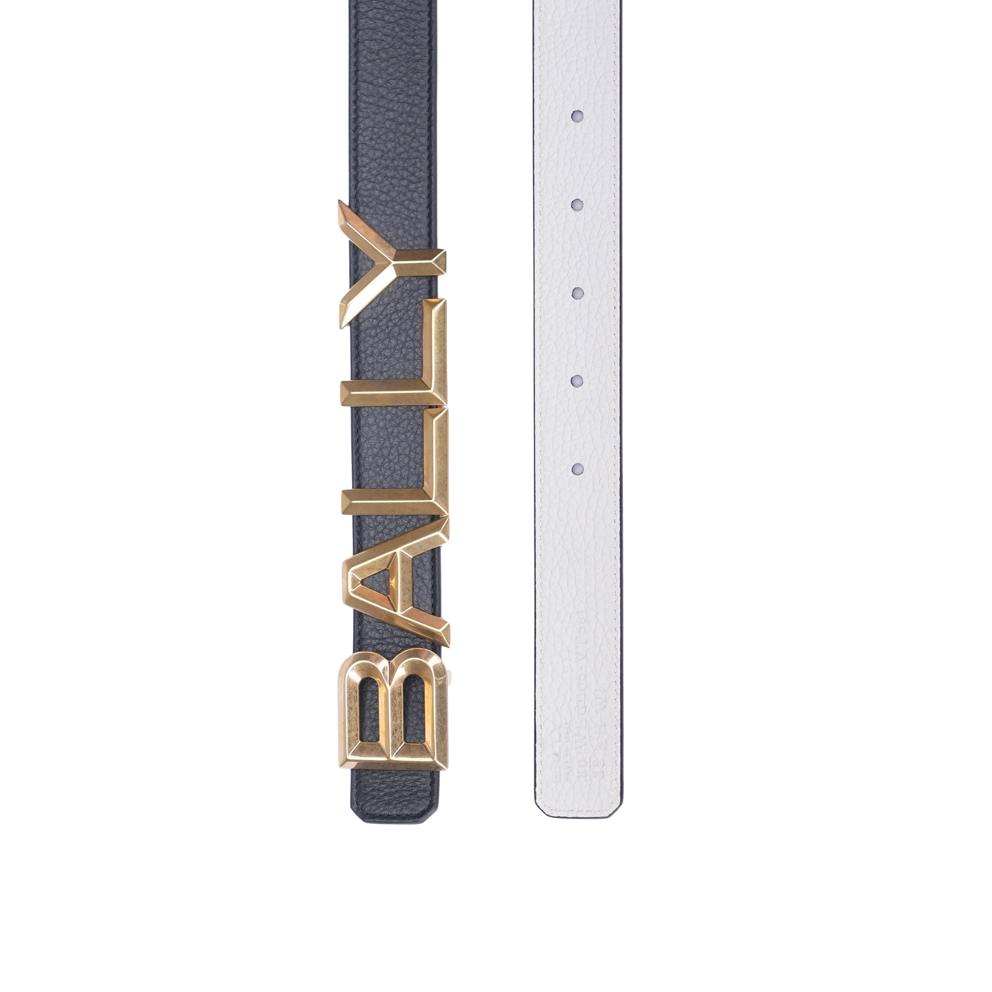 Bally Bold Women 25mm Reversible Grained Leather Belt