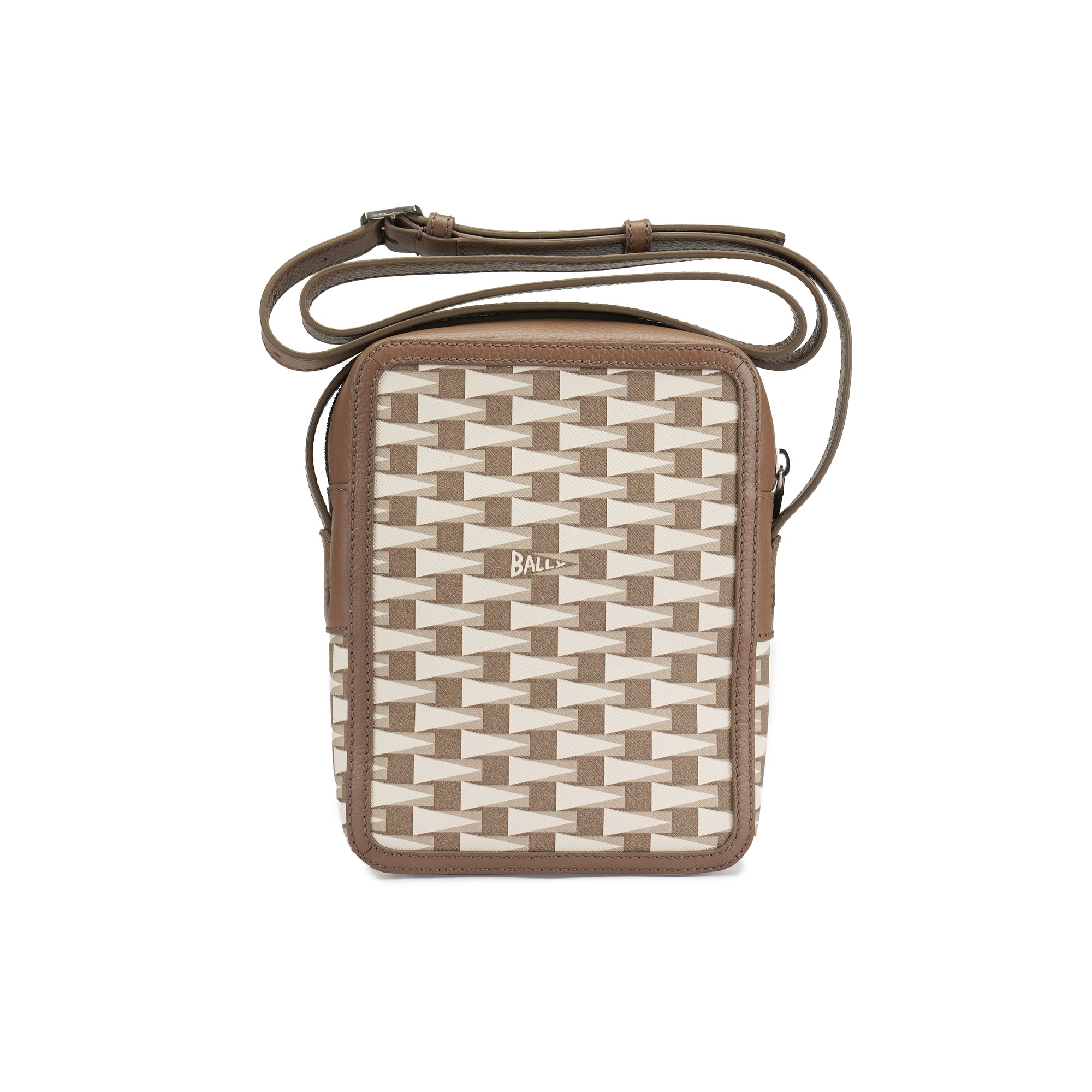 Bally Cross Leather Sling Bag