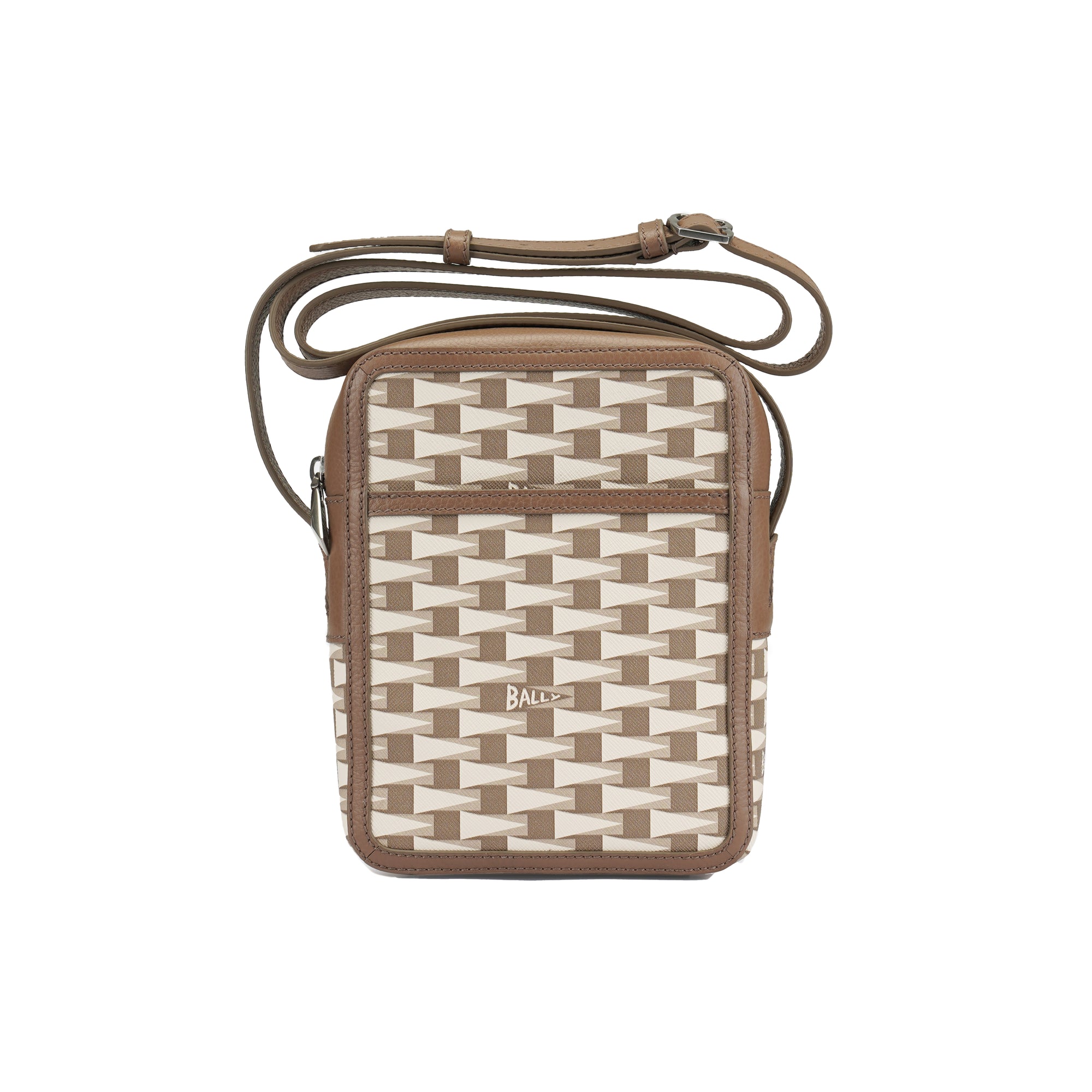 Bally Cross Leather Sling Bag