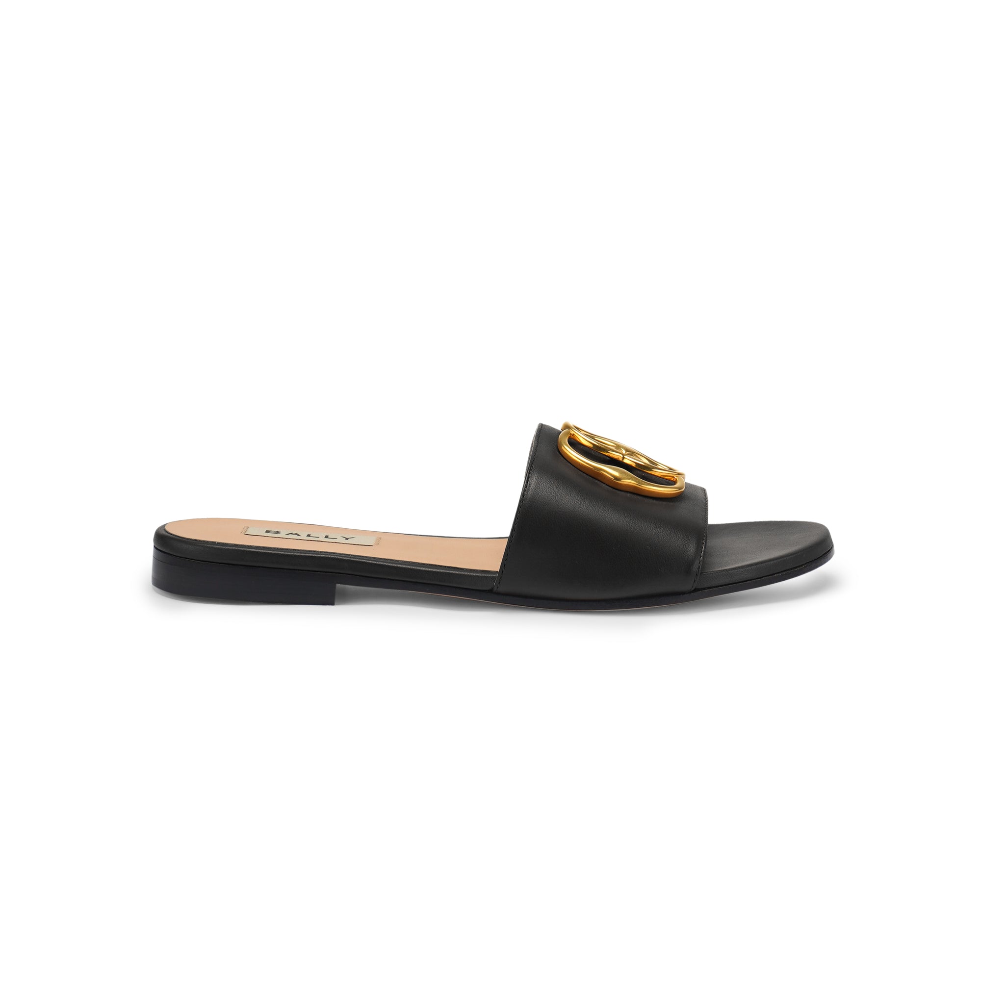 Bally Ghis Emblem Leather Sandal