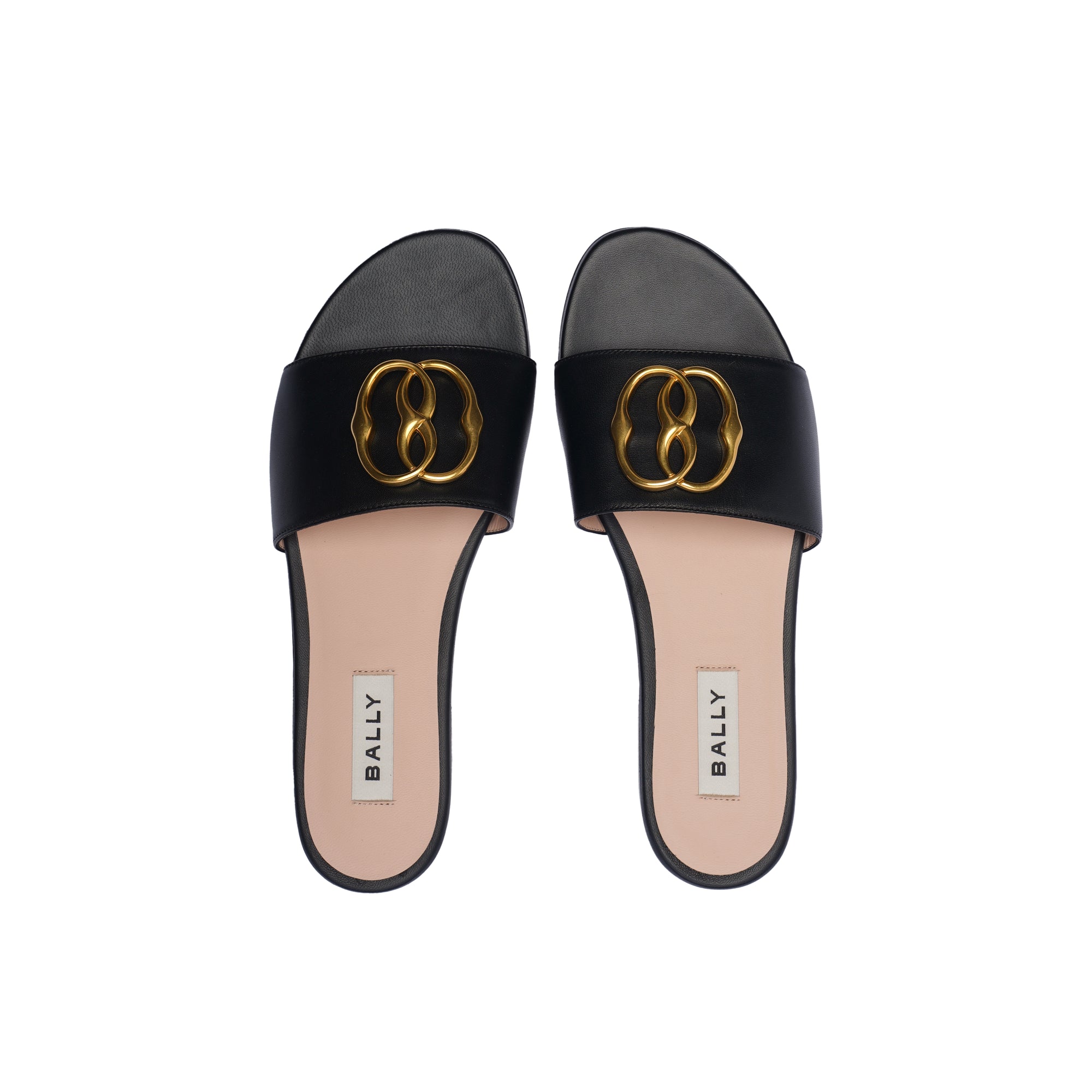 Bally Ghis Emblem Leather Sandal