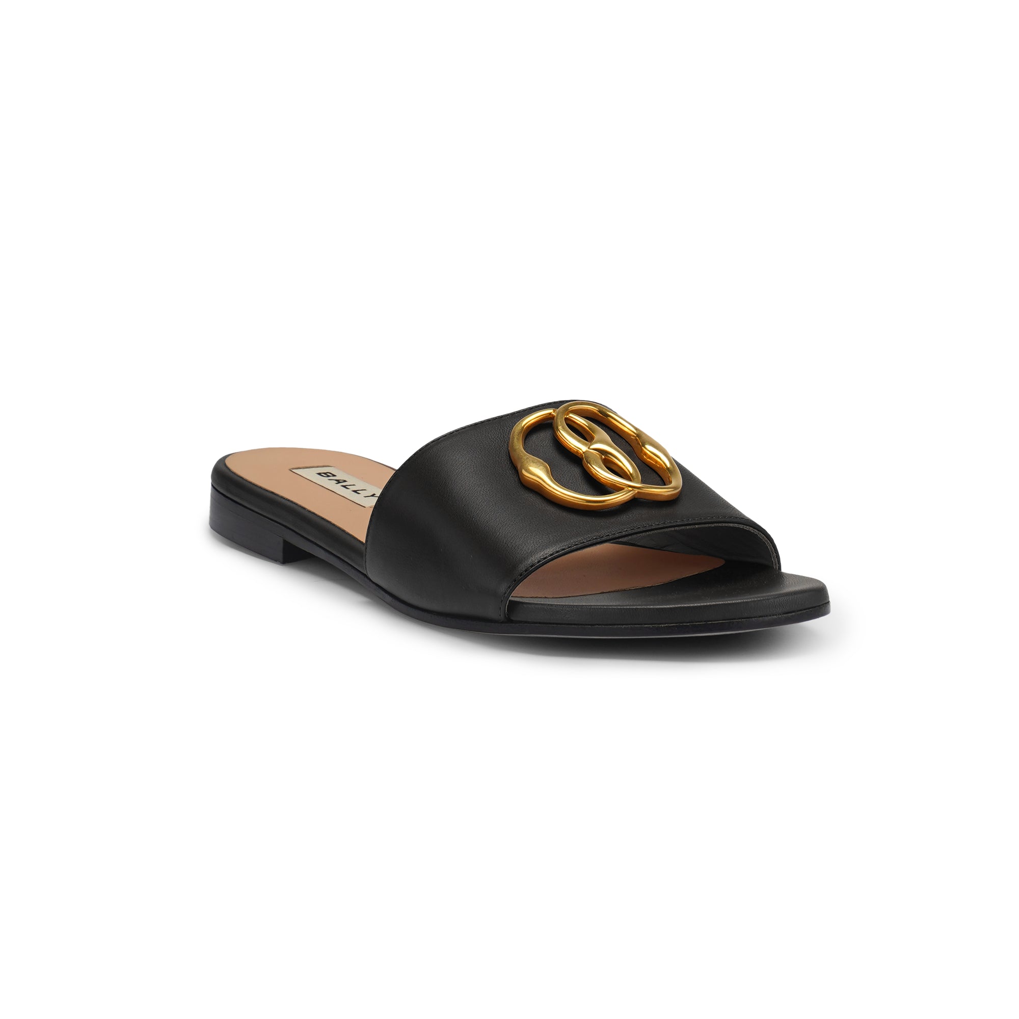 Bally Ghis Emblem Leather Sandal