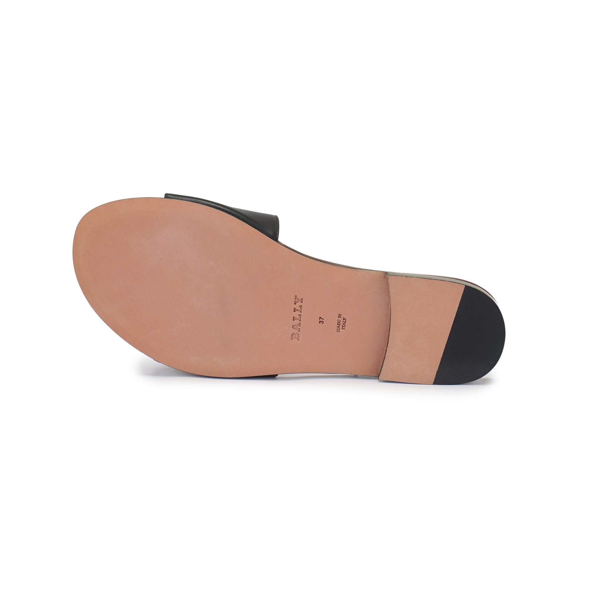 Bally Ghis Emblem Leather Sandal