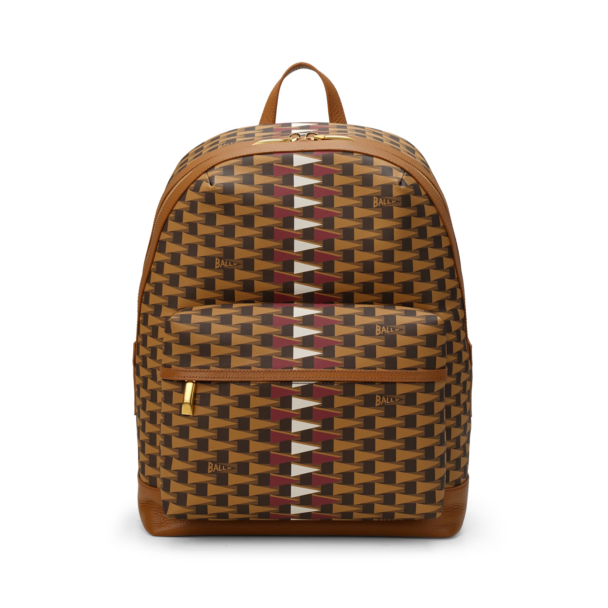 Bally Pennant Bord Trekk Leather Backpack