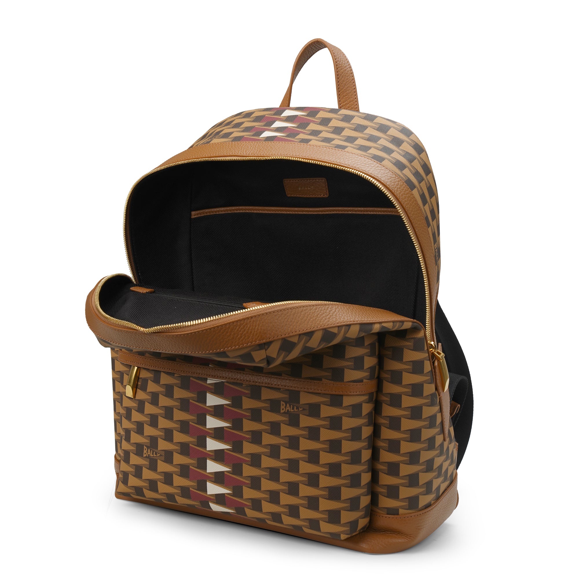 Bally Pennant Bord Trekk Leather Backpack