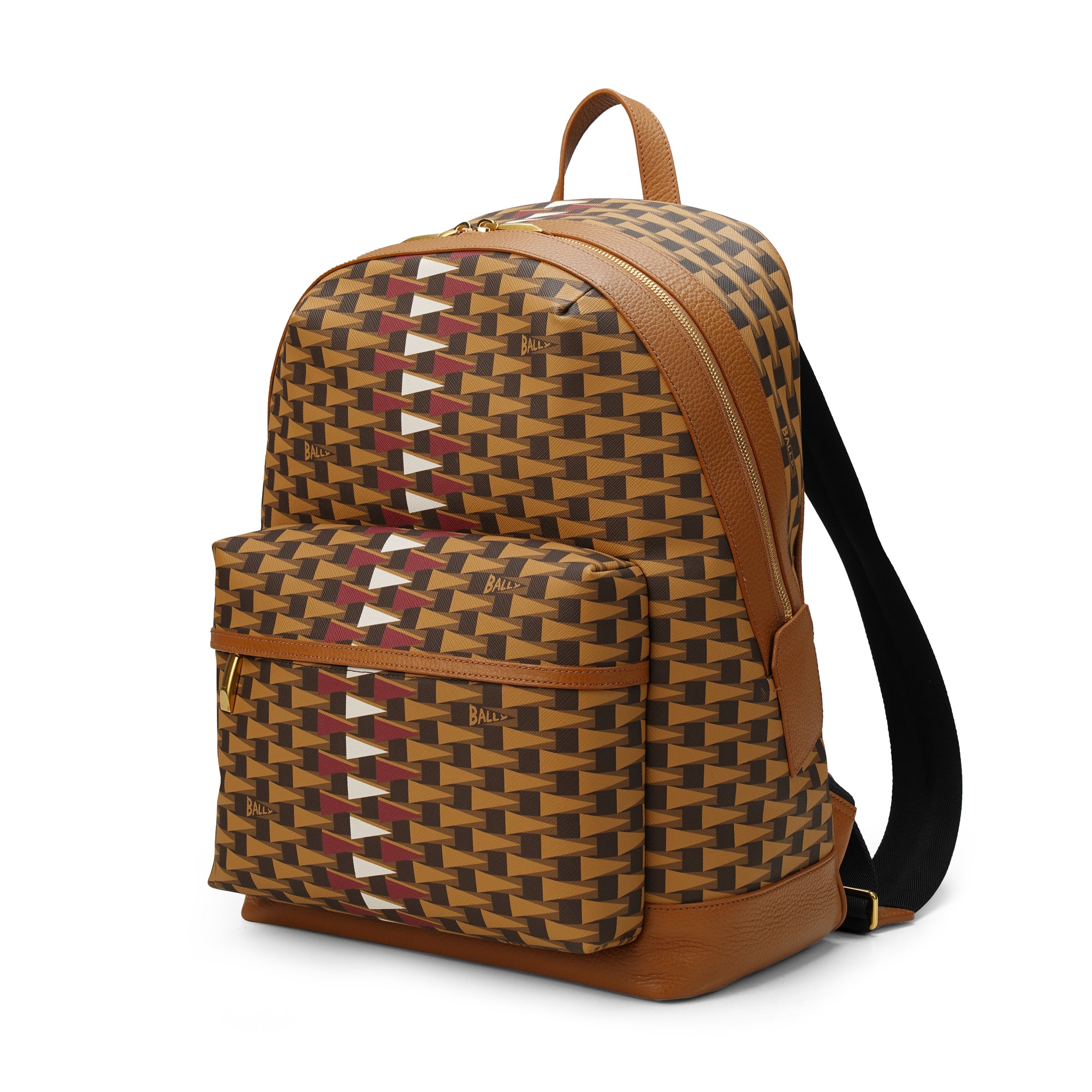 Bally Pennant Bord Trekk Leather Backpack