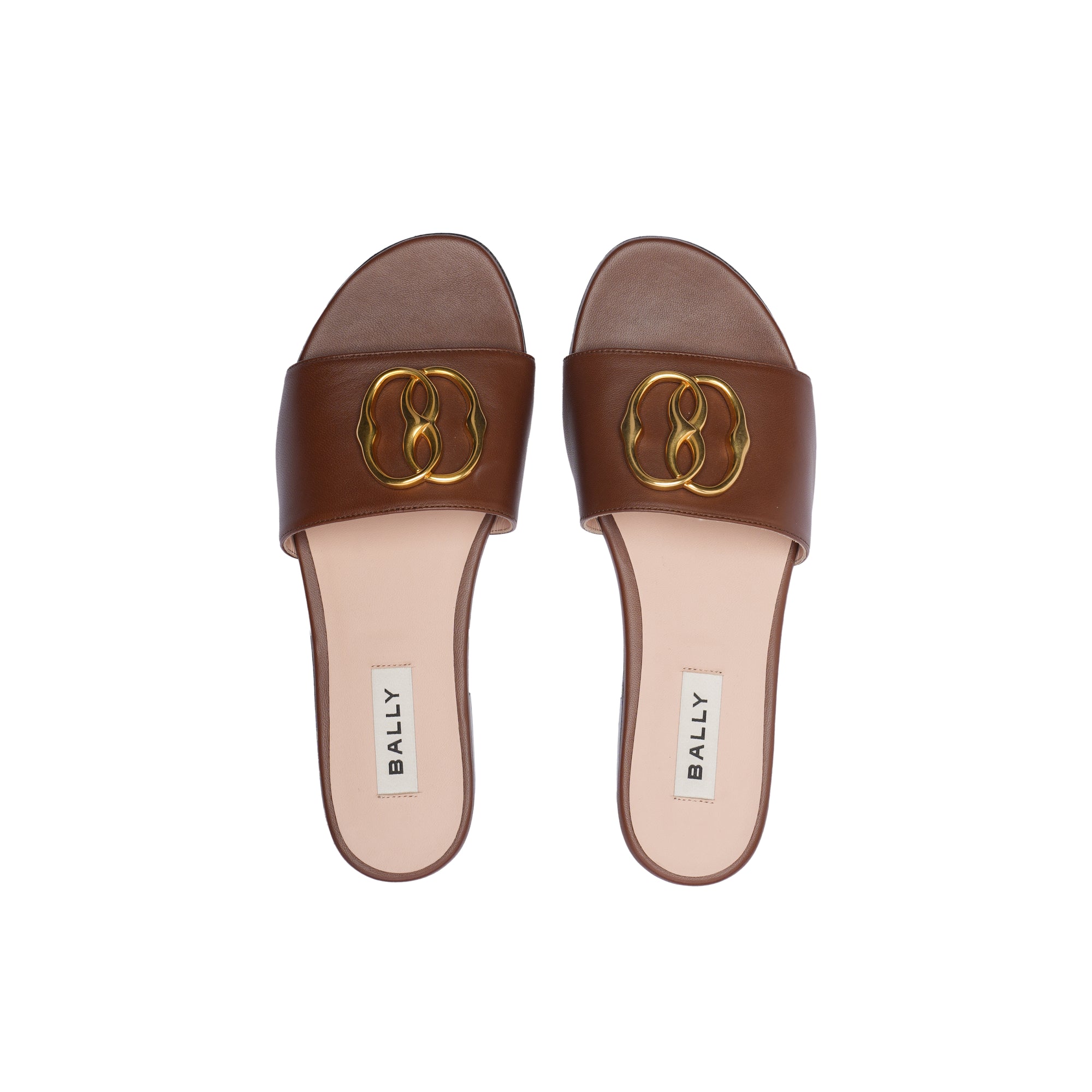 Bally Ghis Emblem Leather Sandal