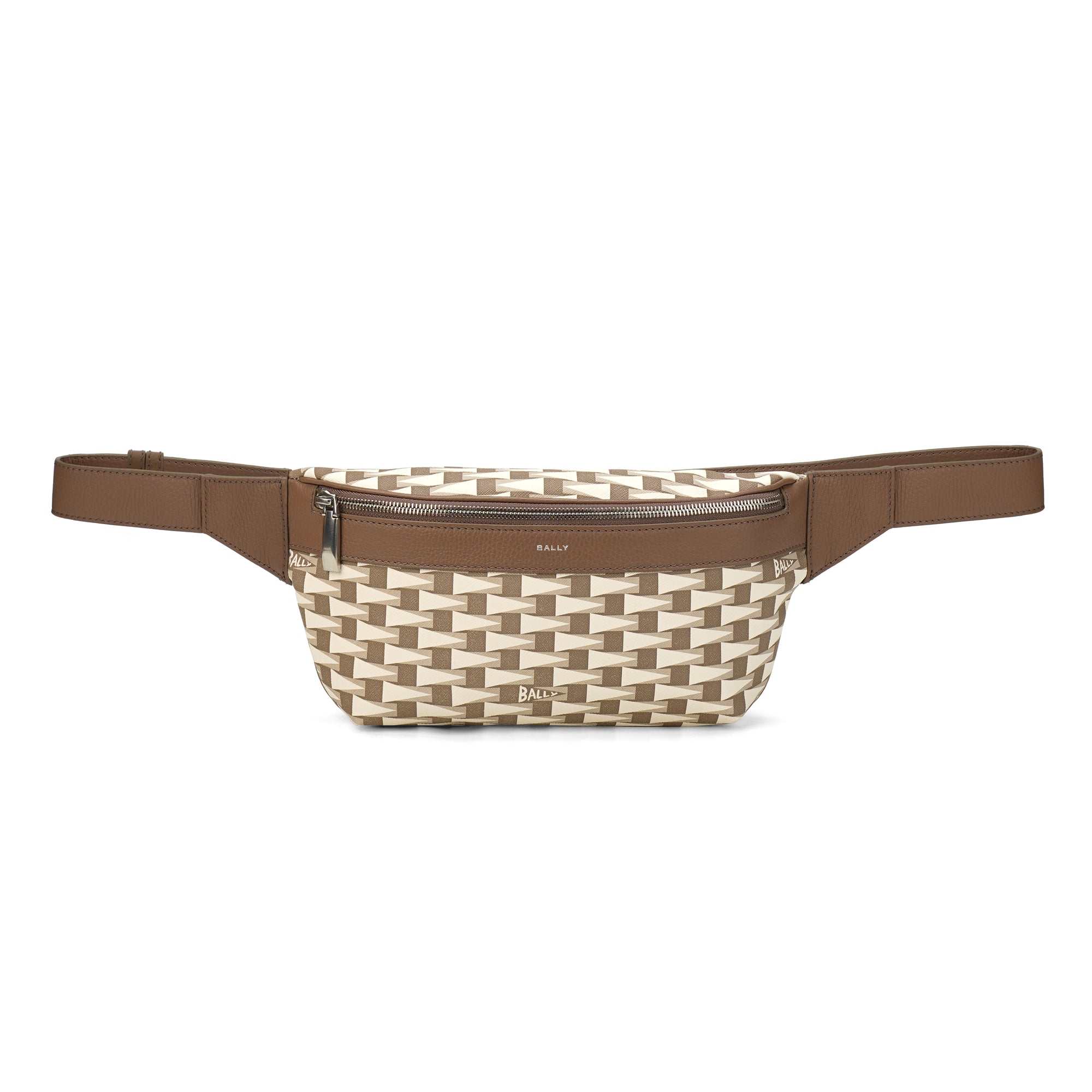 Bally Pennant Monogram Leather Belt Bag