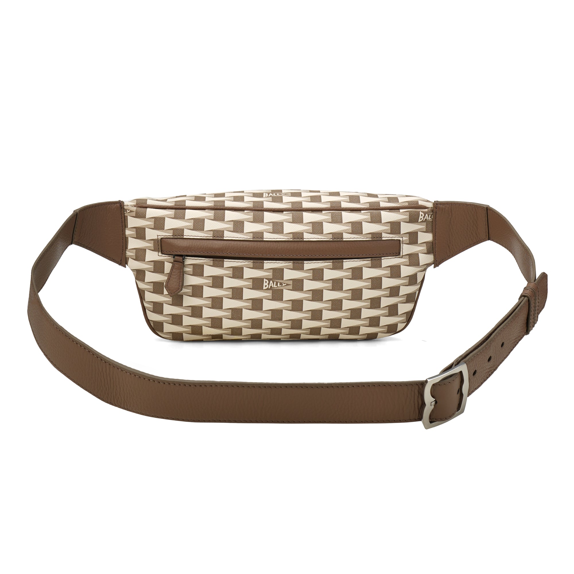 Bally Pennant Monogram Leather Belt Bag
