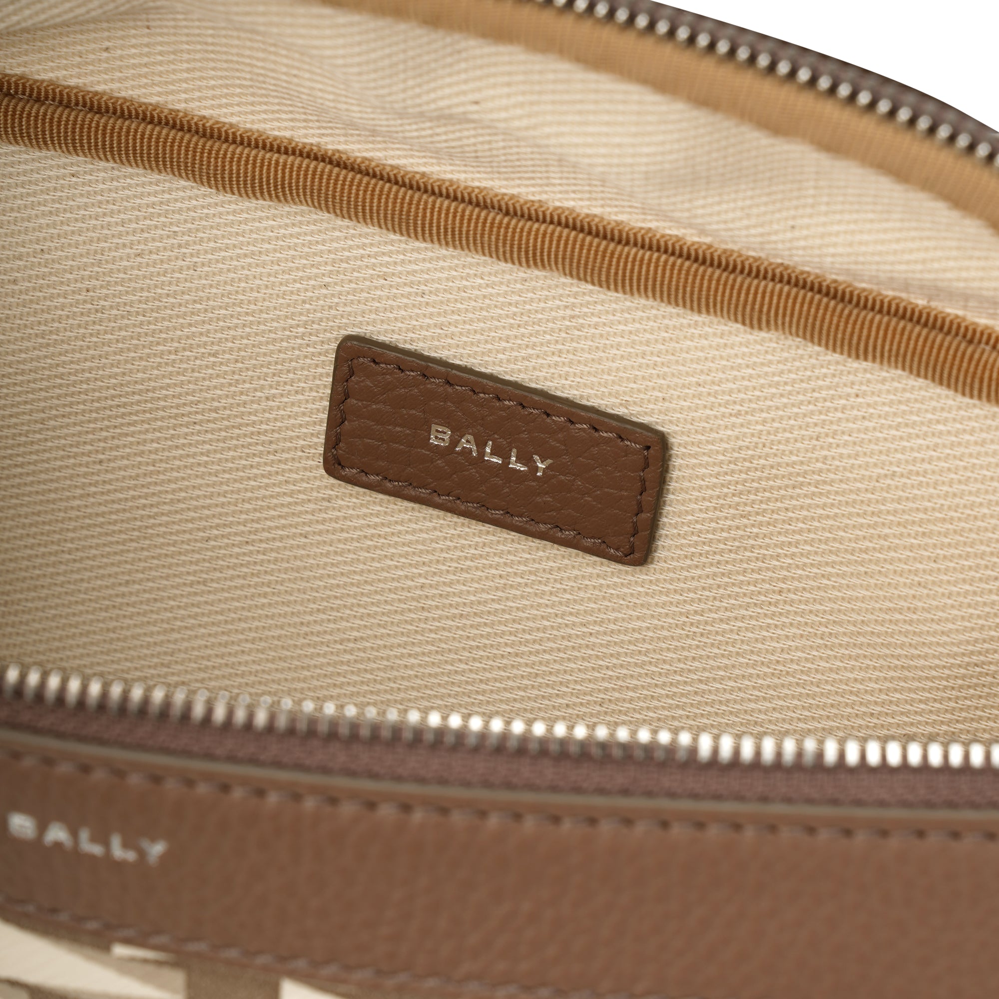 Bally Pennant Monogram Leather Belt Bag