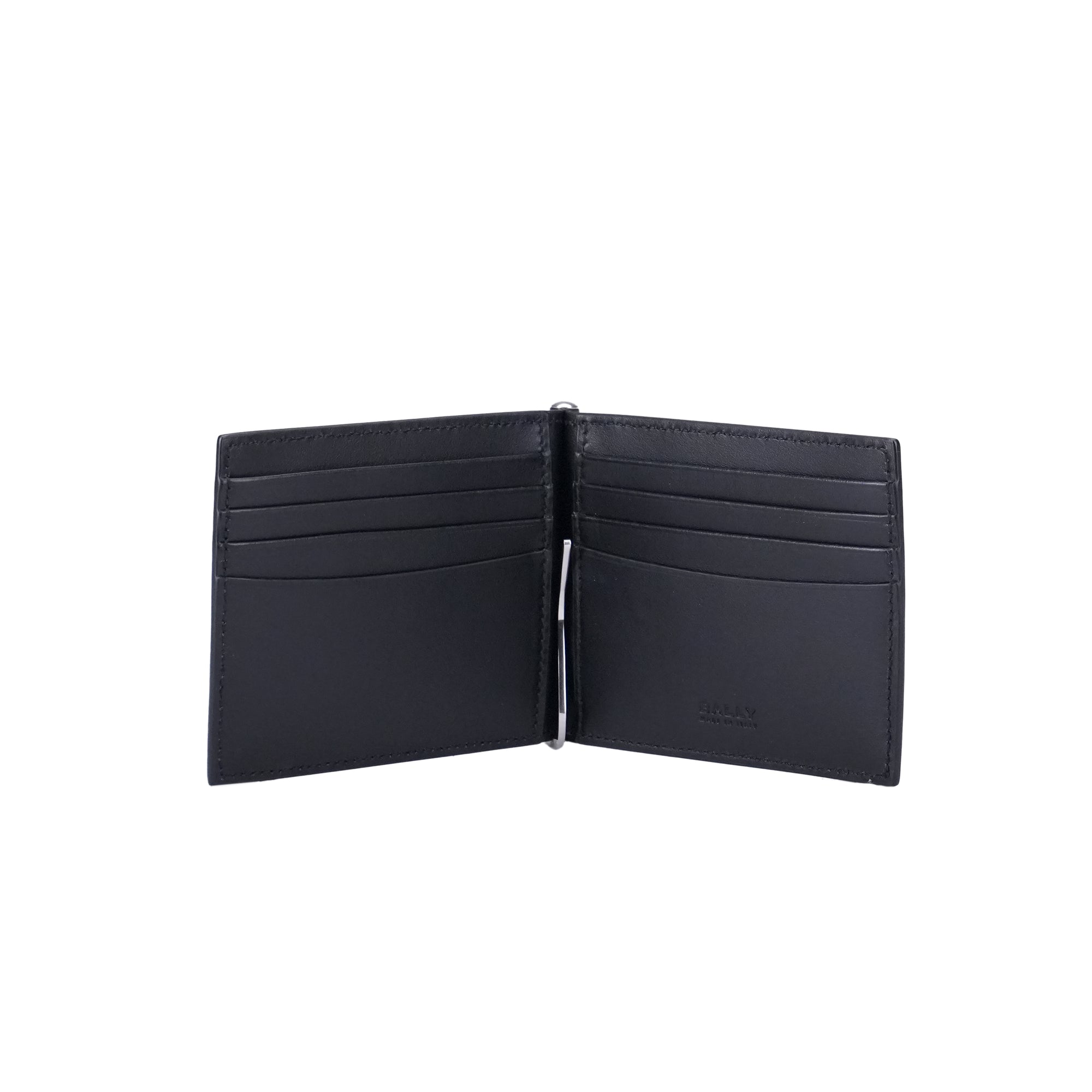 Bally Bifold Clip Leather Wallet
