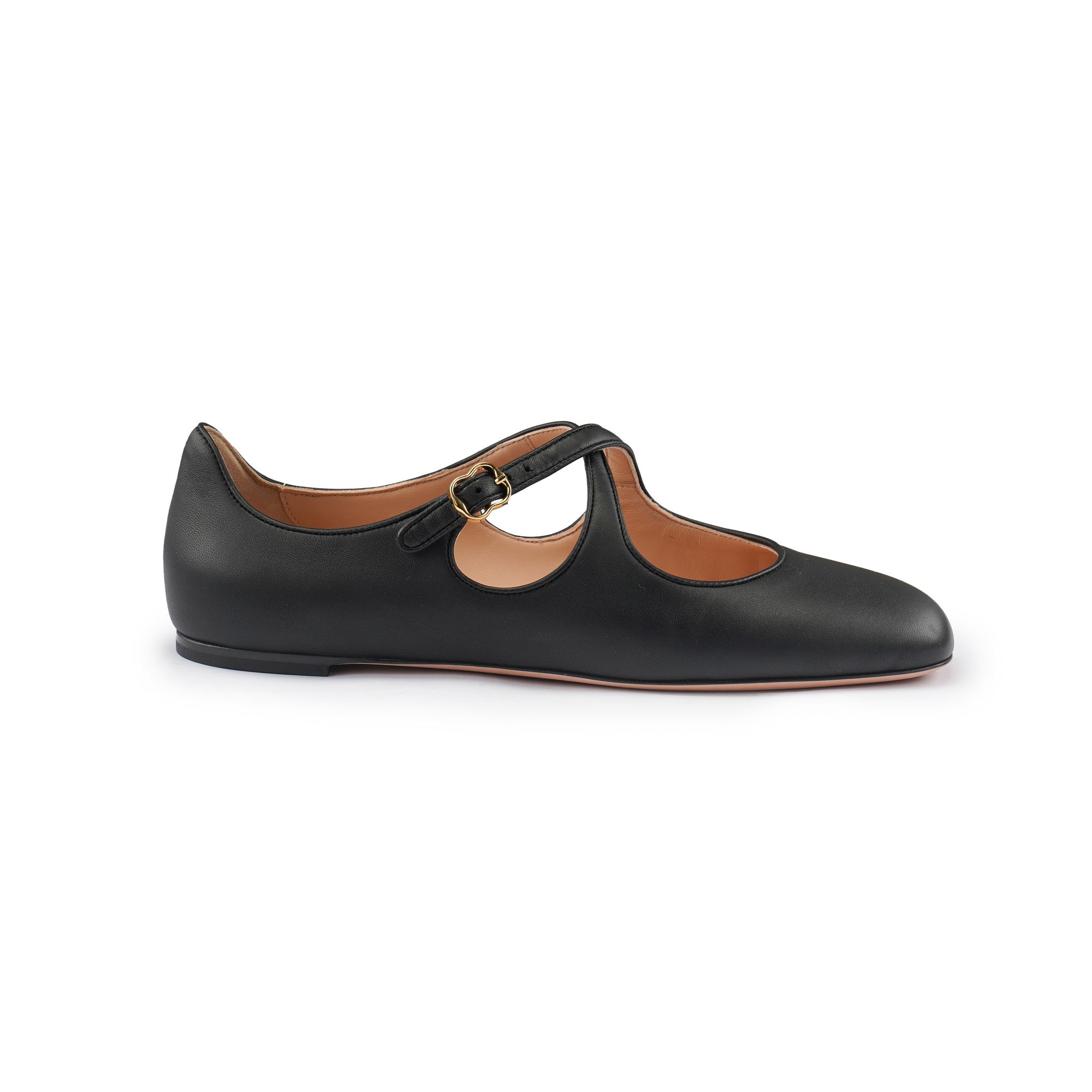 Bally Byntia Ballyrina Leather Flat Shoes