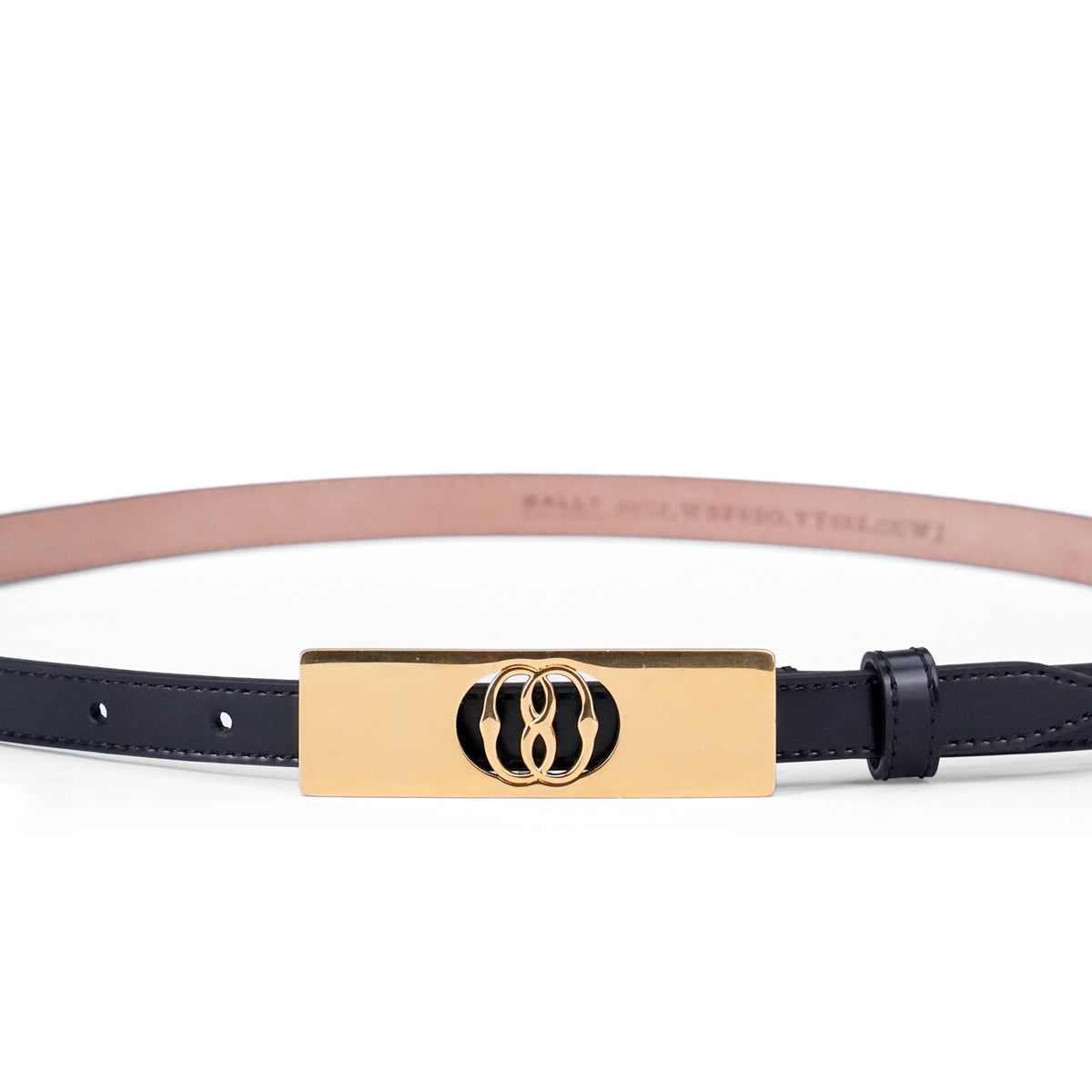 Bally Emblem Bar 15mm Leather Belt