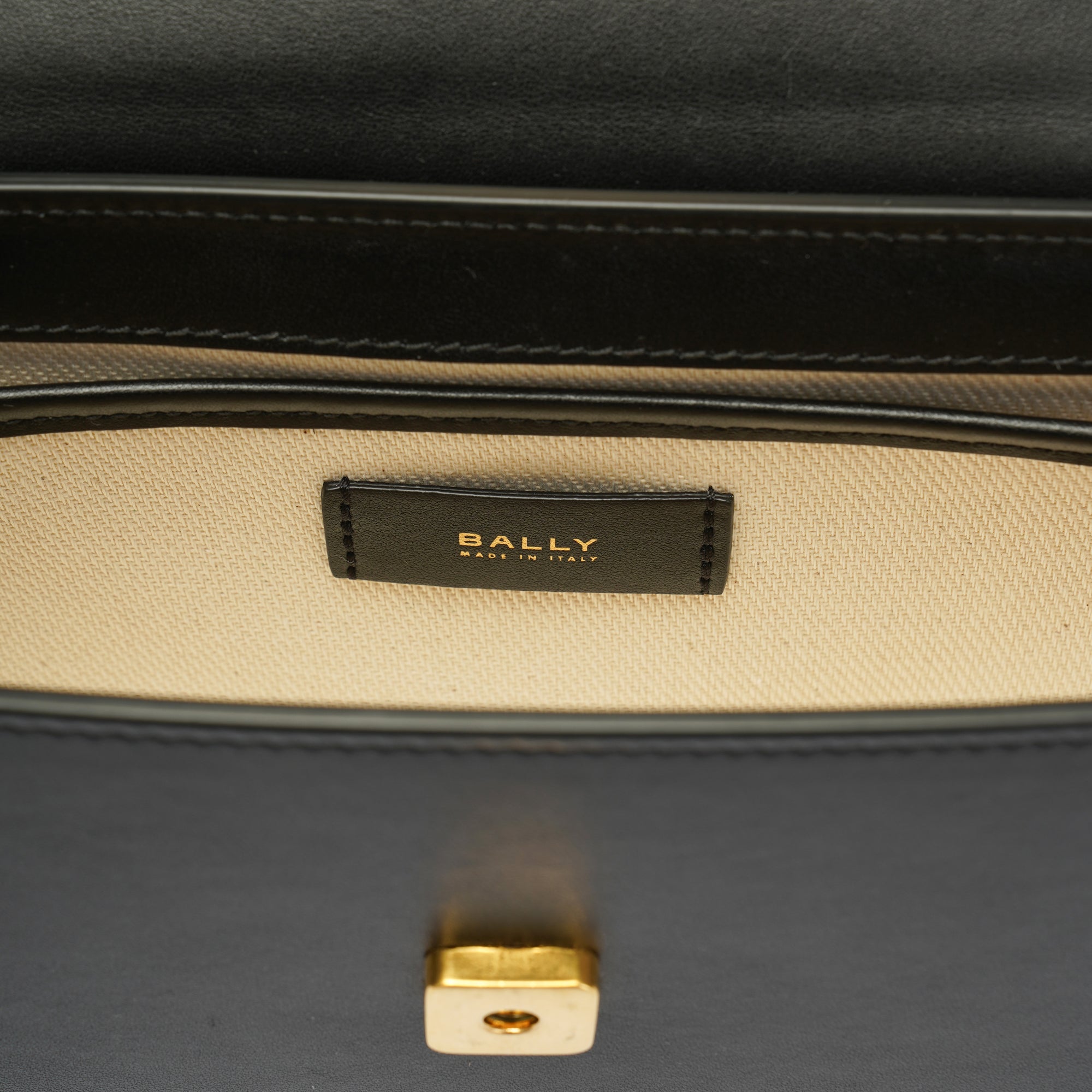 Bally Emblem Folio L Leather Sling Bag