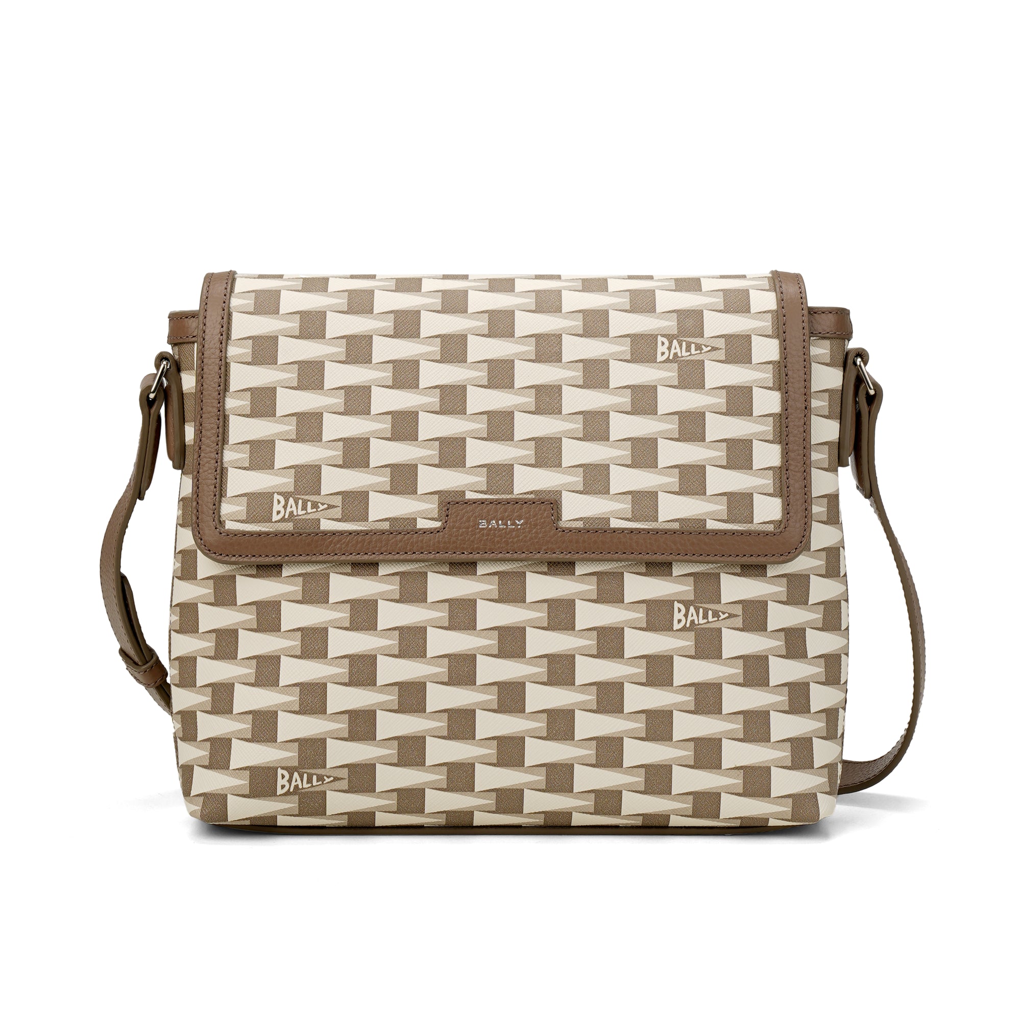 Pennant Cross Messenger Bag Leather