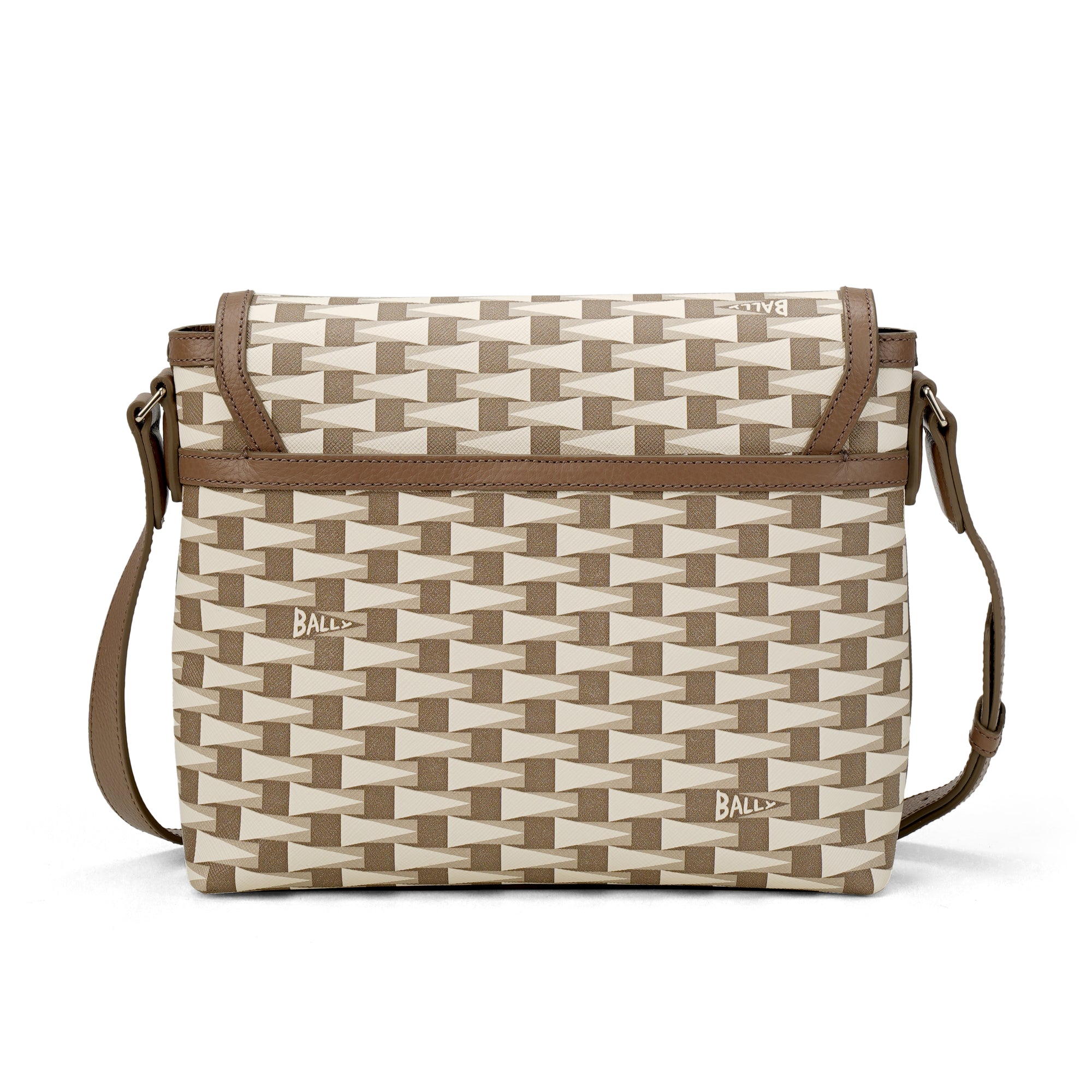 Pennant Cross Messenger Bag Leather