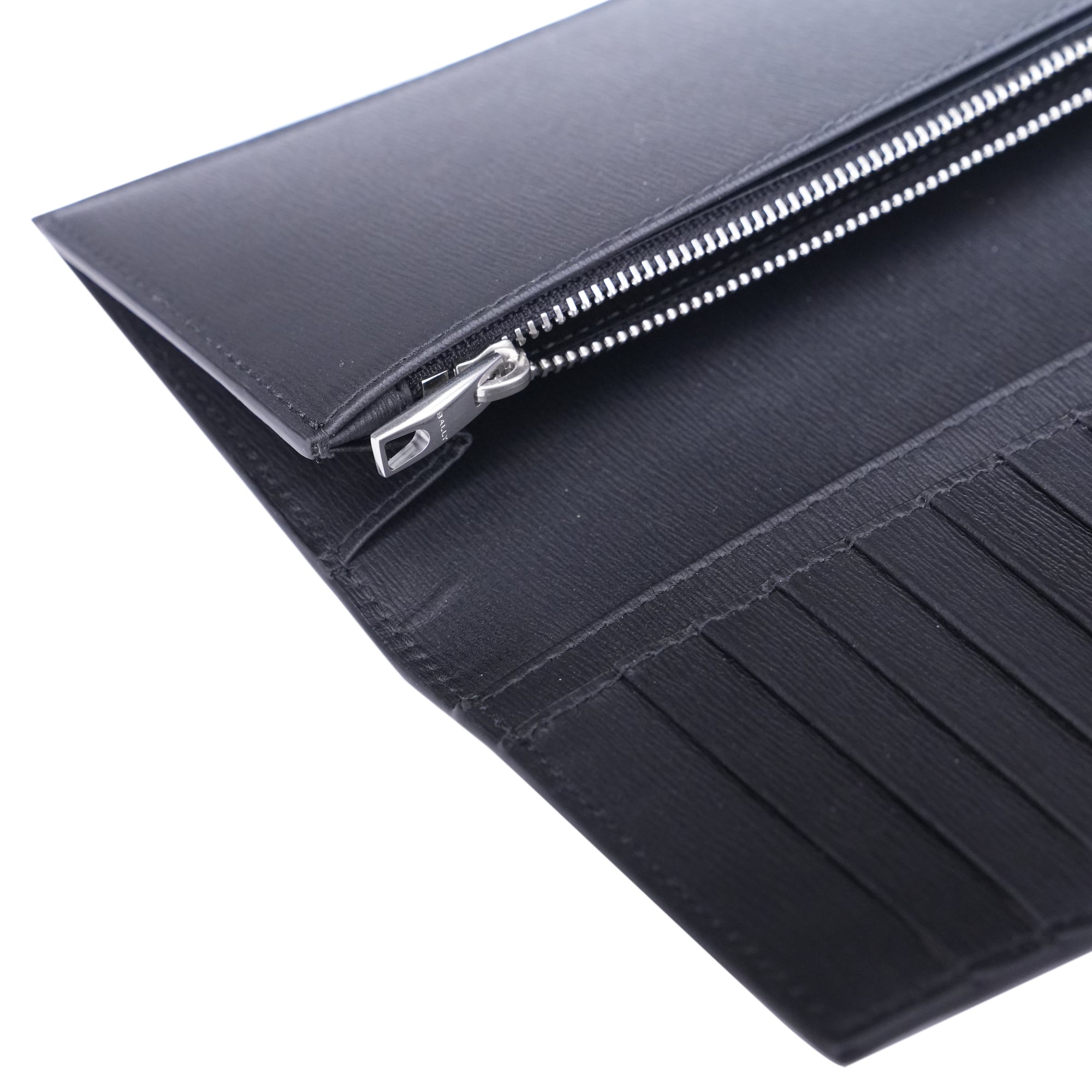 Bally Leather Continental Zip Wallet