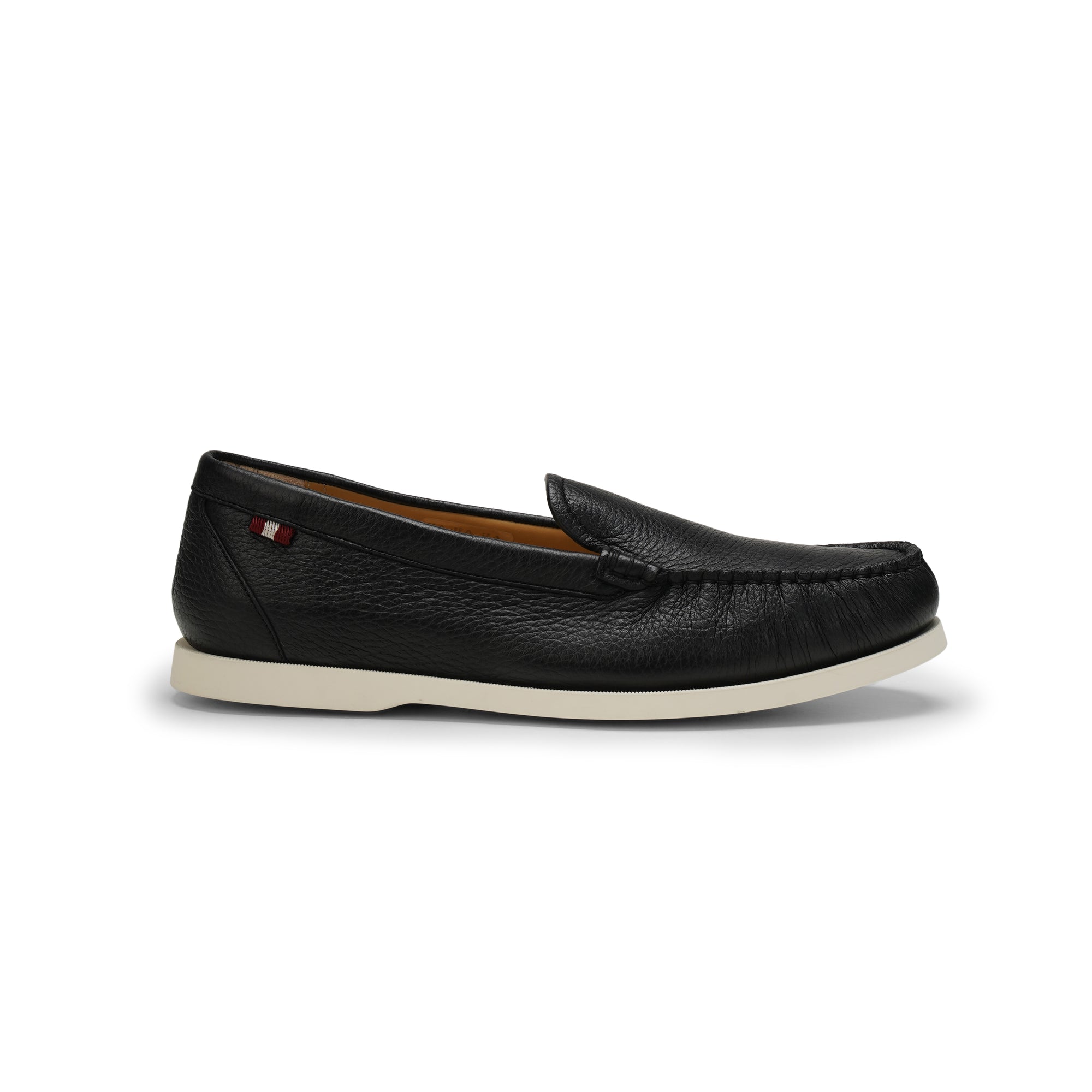 Bally Nadim Deer Grained Leather Loafers
