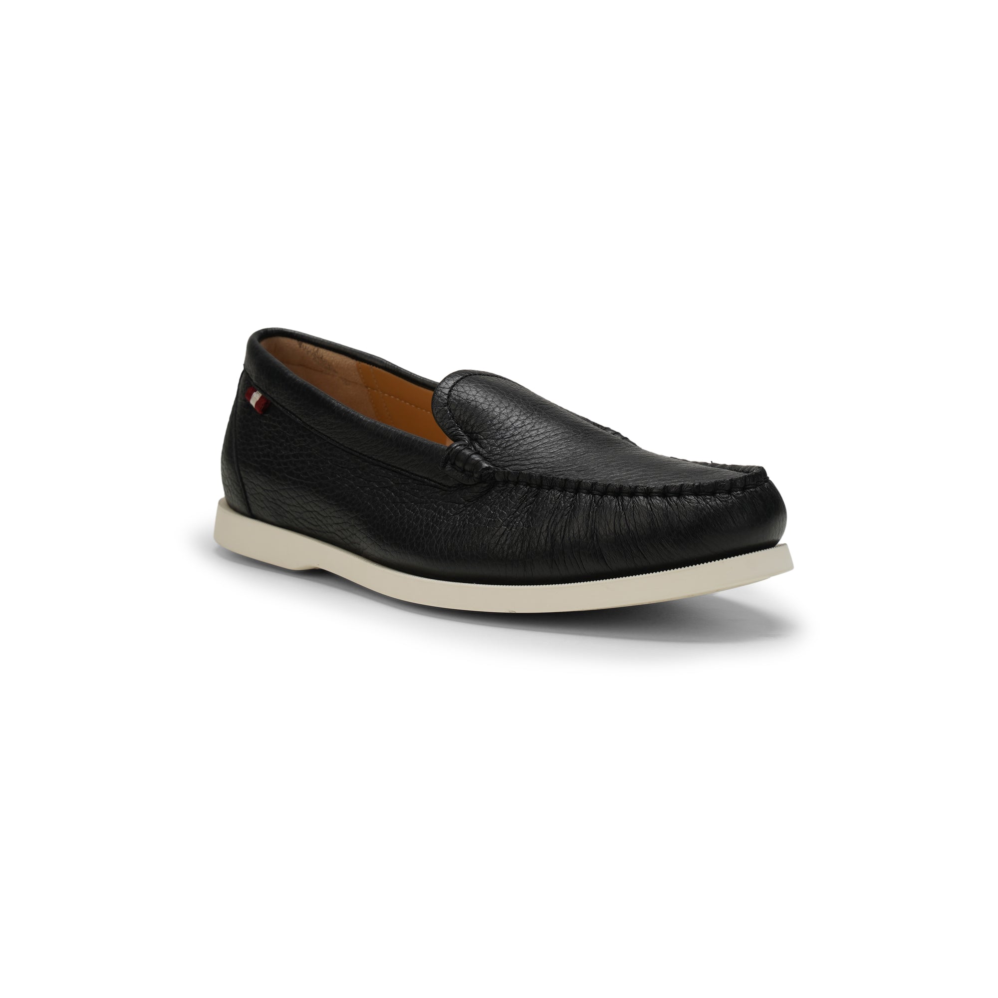 Bally Nadim Deer Grained Leather Loafers