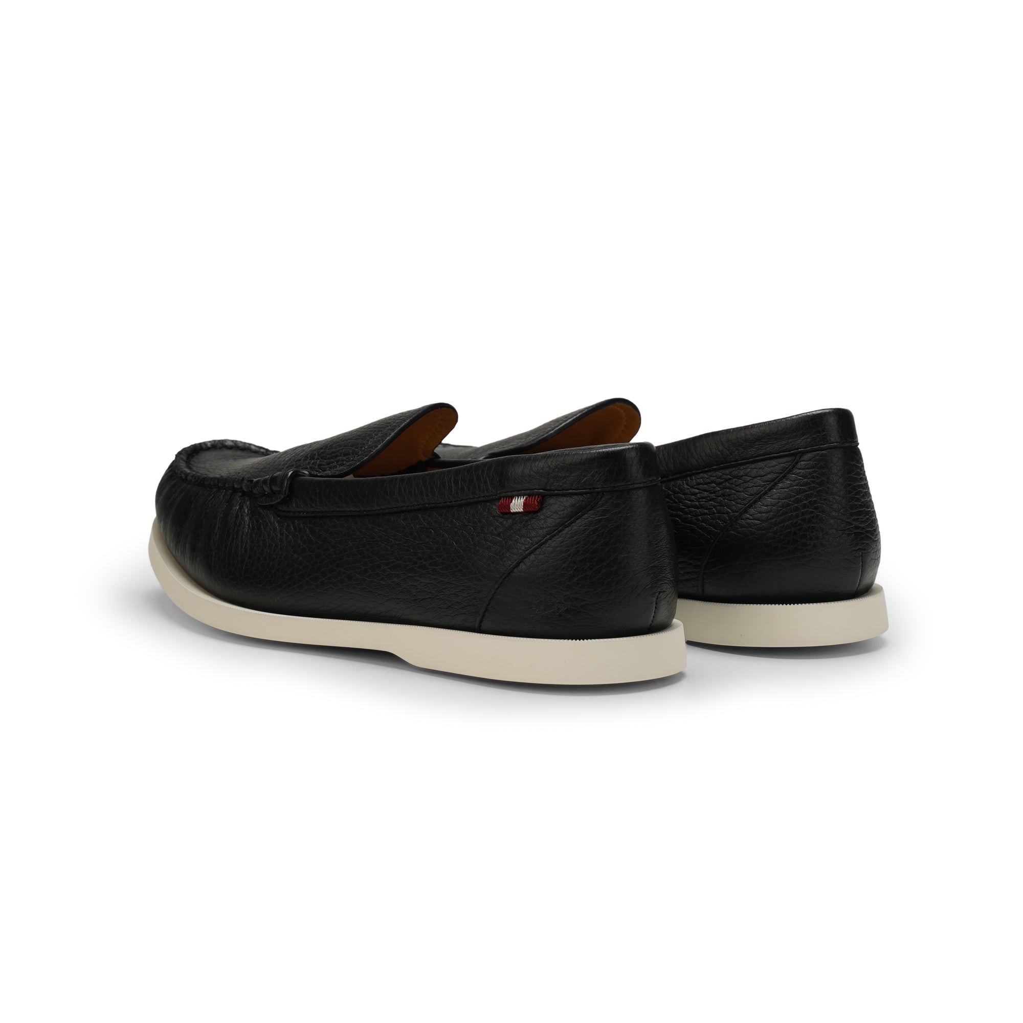 Bally Nadim Deer Grained Leather Loafers