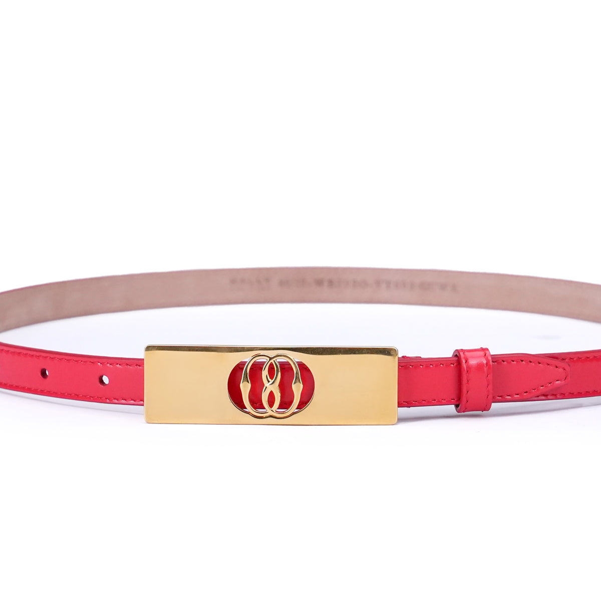 Bally Emblem Bar 15mm Leather Belt