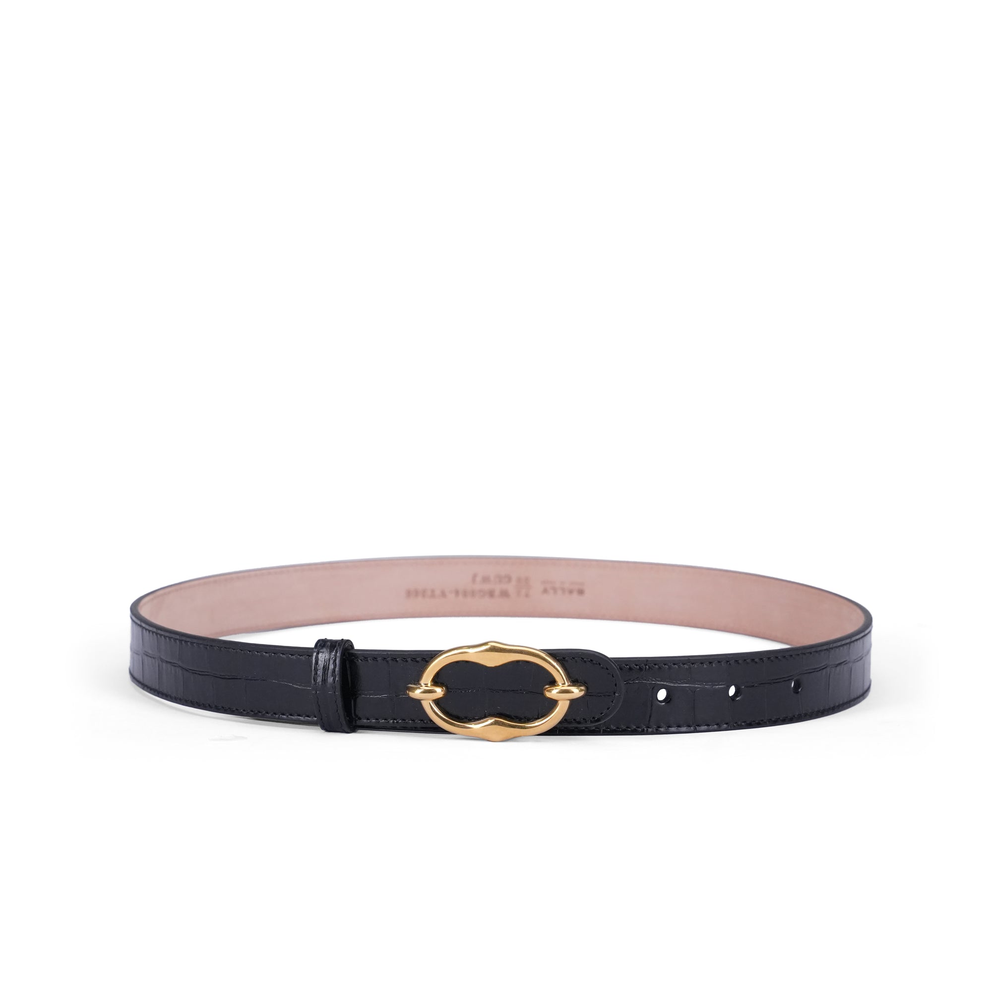 Bally Emblem Oval 25mm Leather Belt
