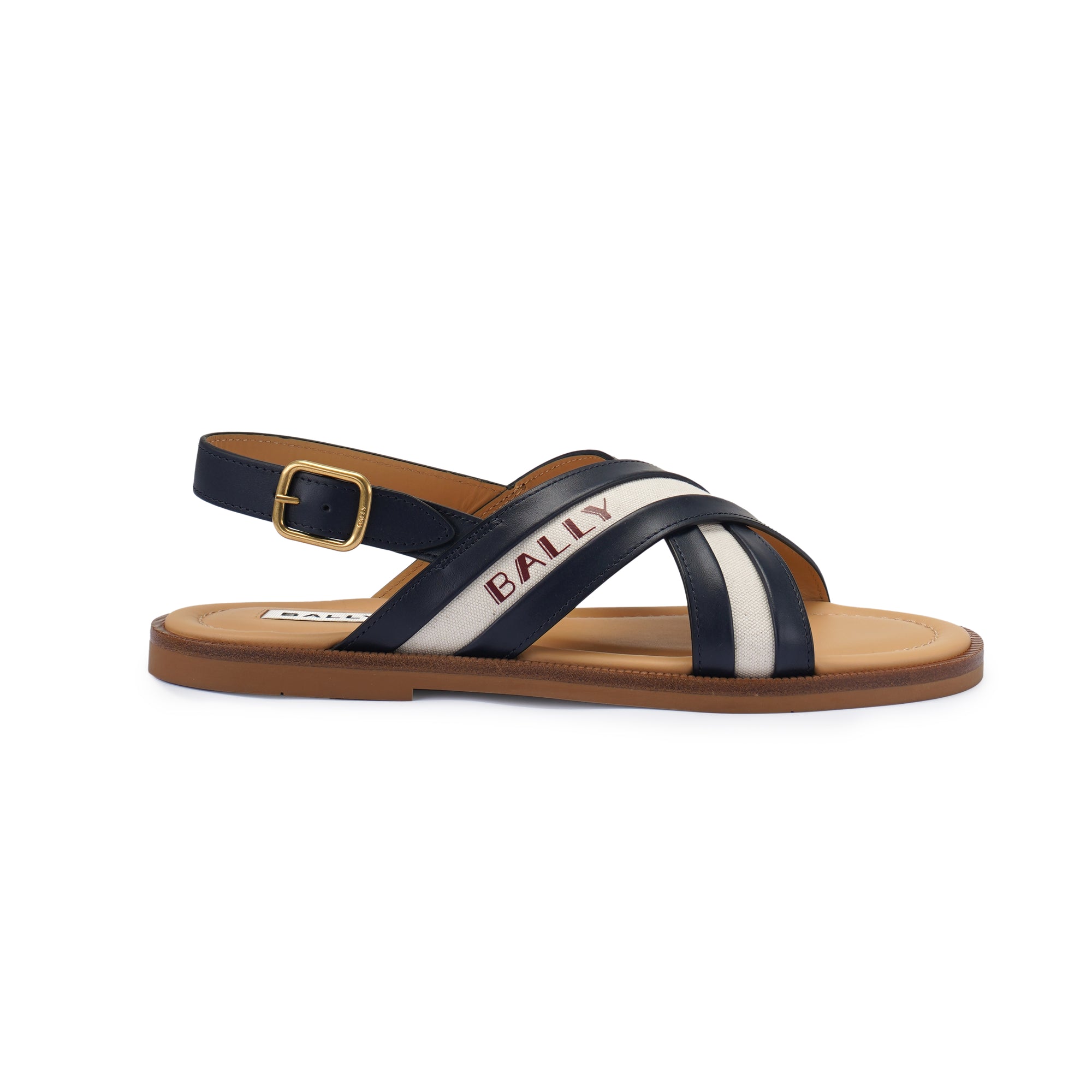 Bally Summer Capsule Sandal In Leather And Canvas